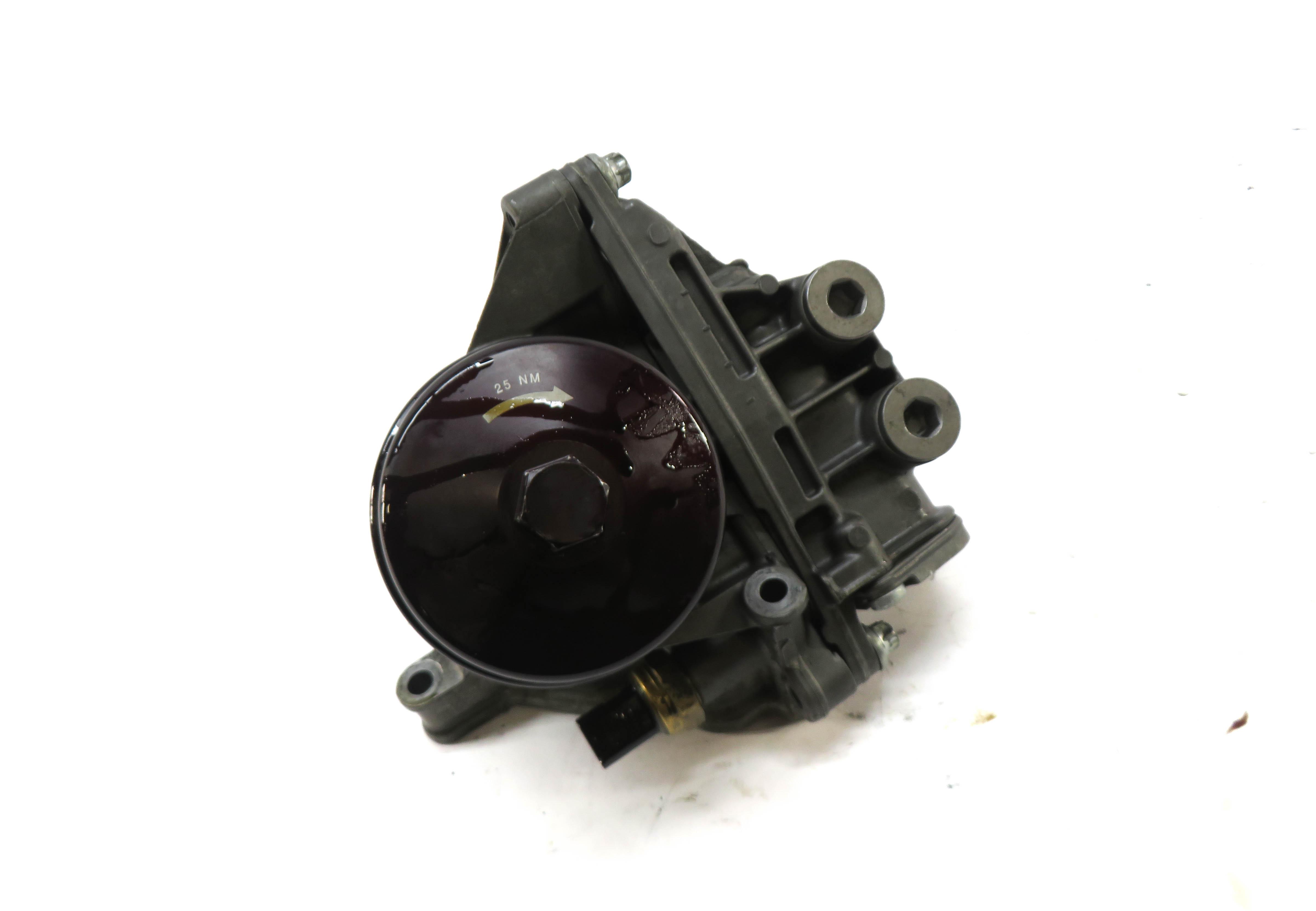 2012 BMW 335i (E90) 3.0L N55 TURBO ENGINE OIL FILTER HOUSING w/ ECS TUNING CAP — exact item pictured