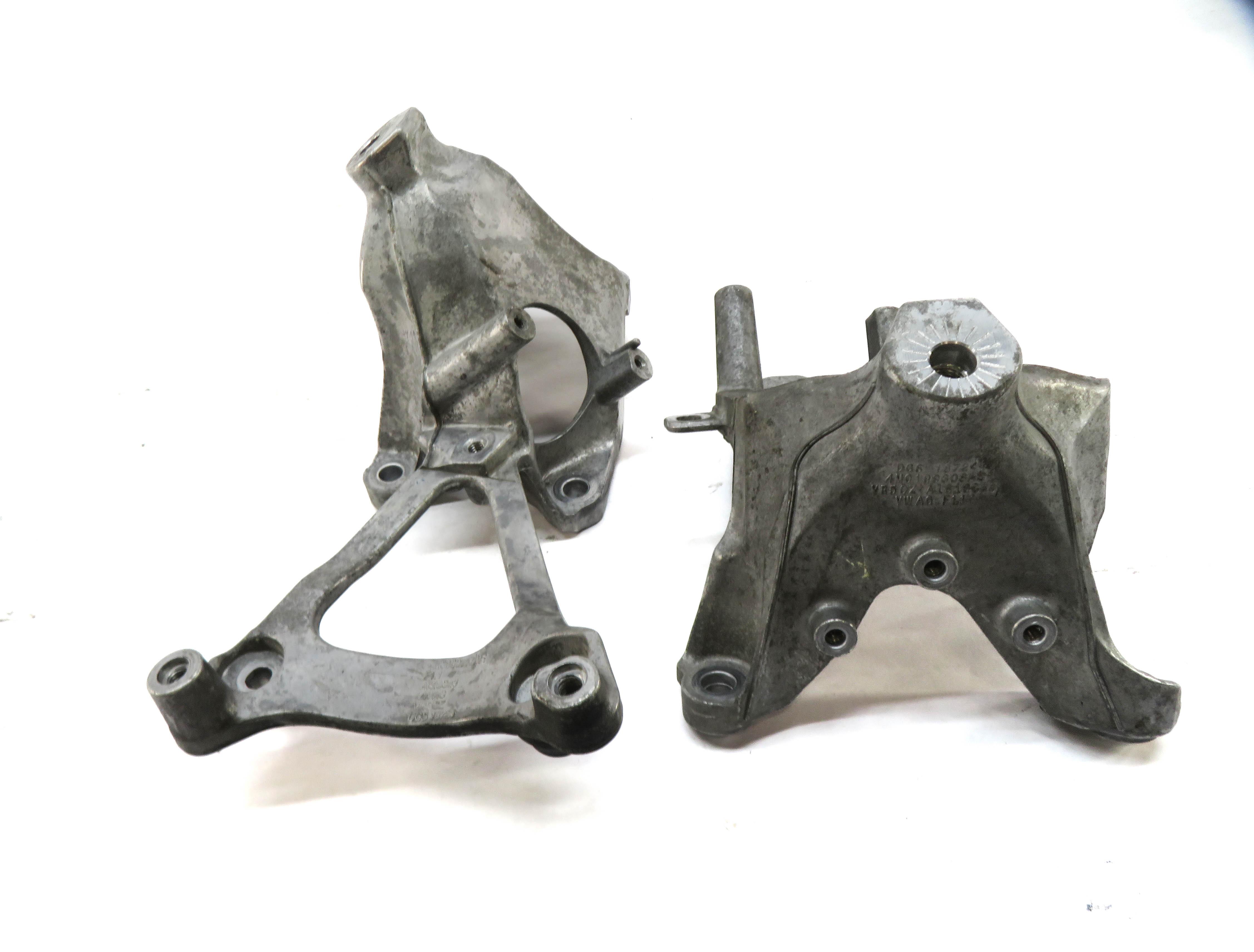 17 AUDI Q7 4M 3.0L SUPER ENGINE MOTOR MOUNT BRACKET SET 4M0199308AS 4M0199307AE — exact item pictured