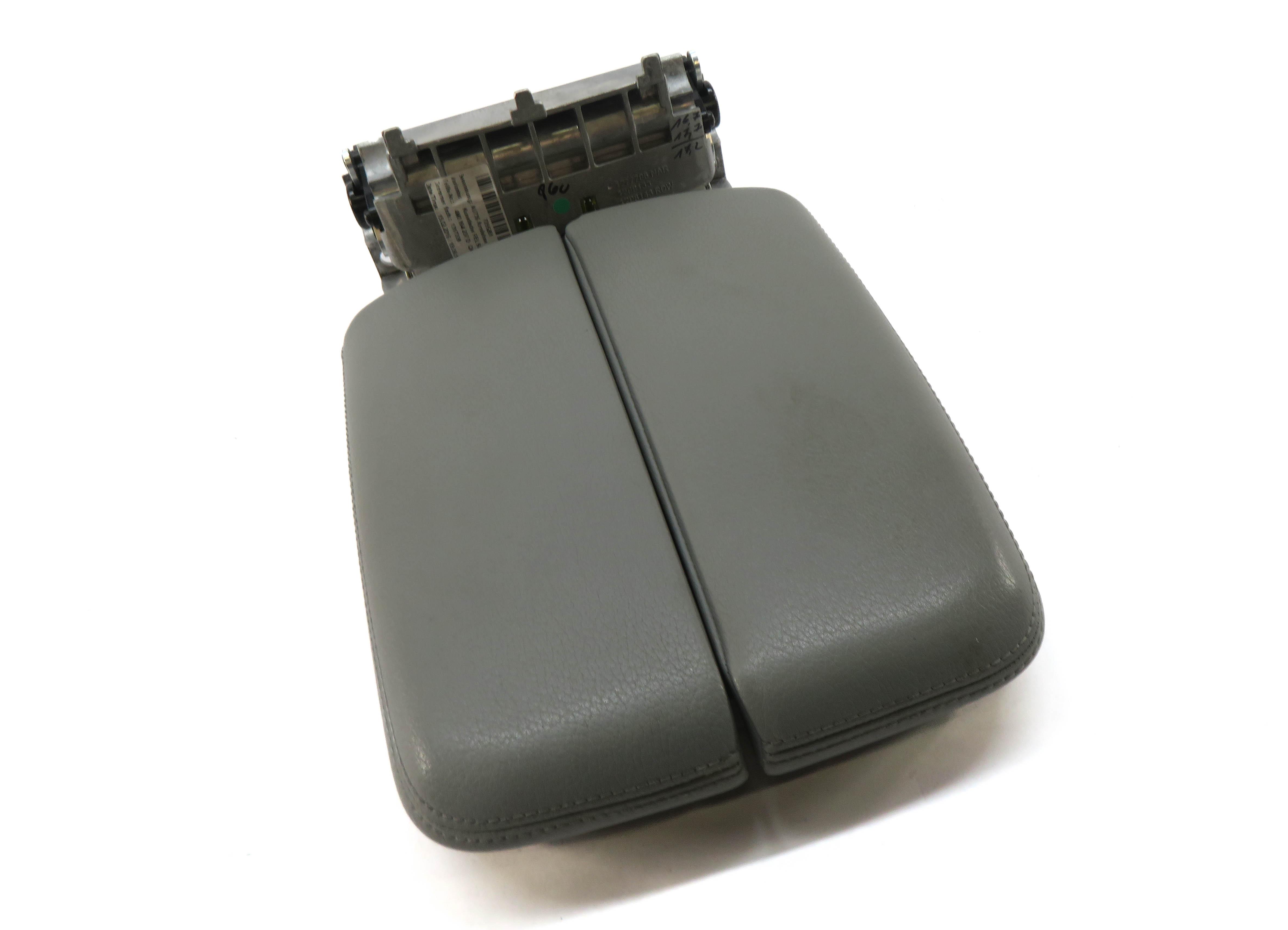 2017-2019 AUDI Q7 (4M) FRONT CENTER CONSOLE ARMREST LID (ROCK GRAY LEATHERETTE) — exact item pictured
