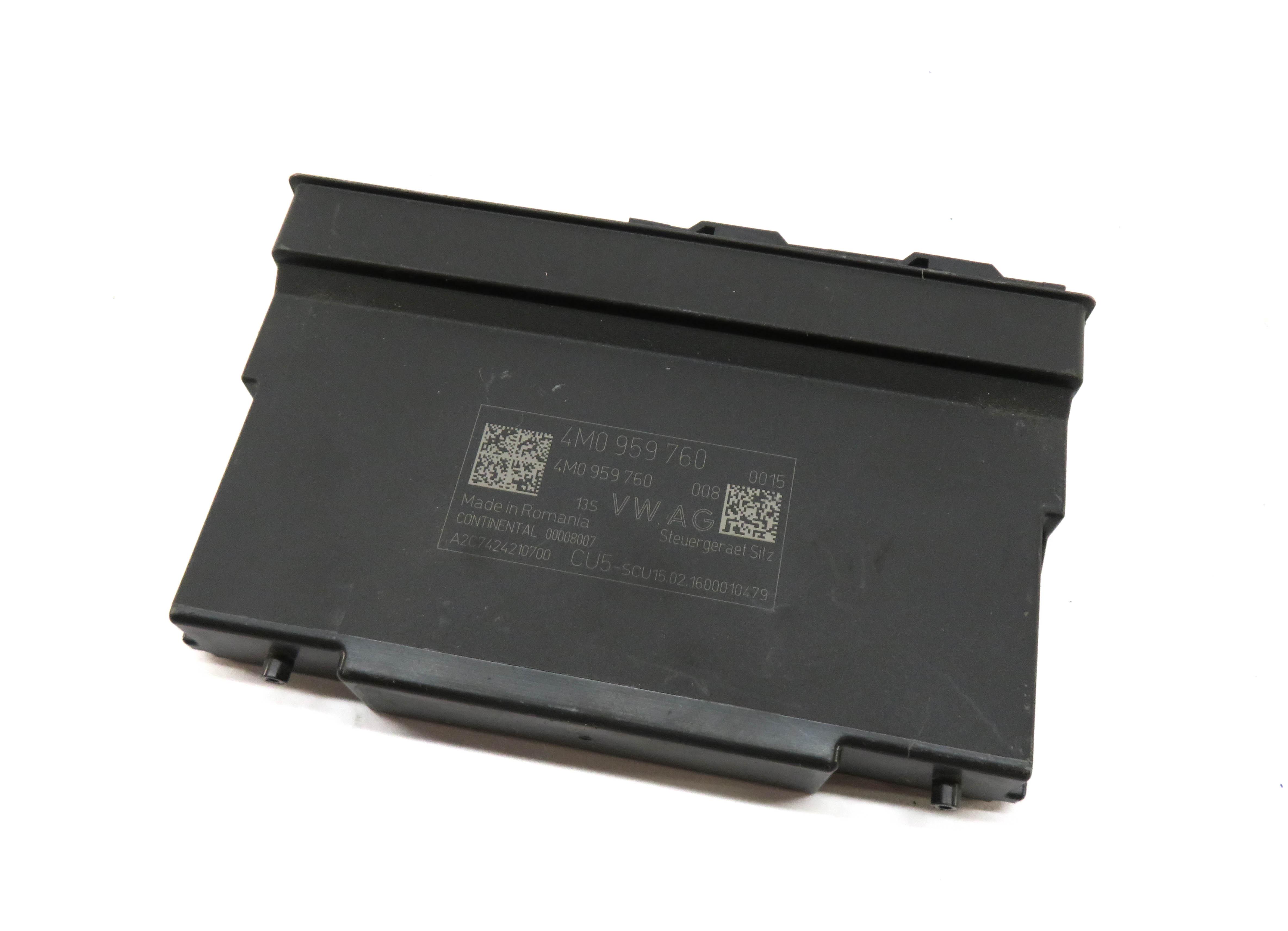 17-20 AUDI Q7 (4M) FRONT LEFT DRIVER SEAT BACKREST ADJUST CONTROL MODULE — exact item pictured