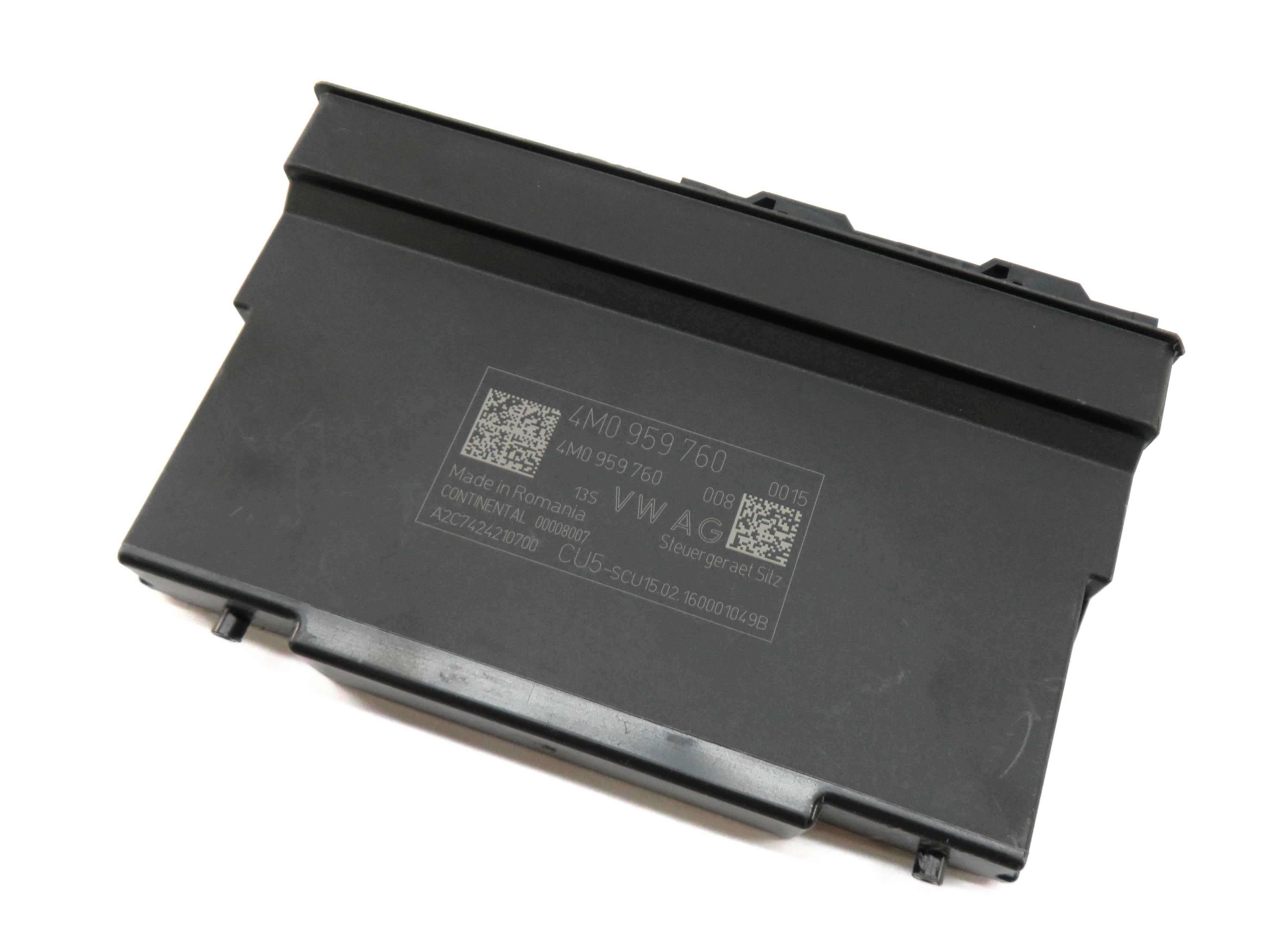 17-20 AUDI Q7 (4M) FRONT RIGHT PASSENGER SEAT BACKREST ADJUST CONTROL MODULE — exact item pictured