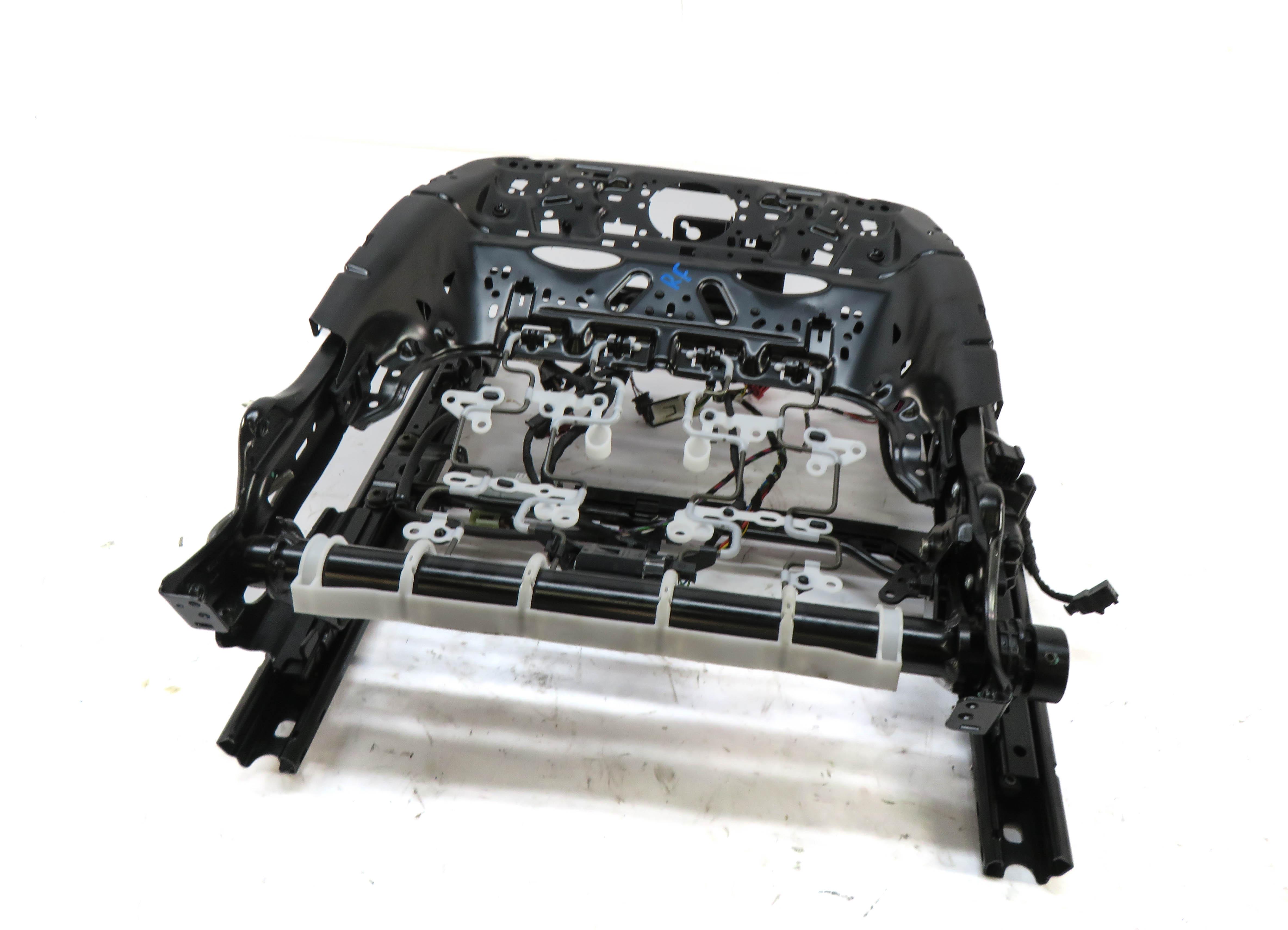 17-22 AUDI Q7 4M FRONT RIGHT PASSENGER SEAT TRACK w/ MOTORS (NO VENT or MEMORY) — exact item pictured