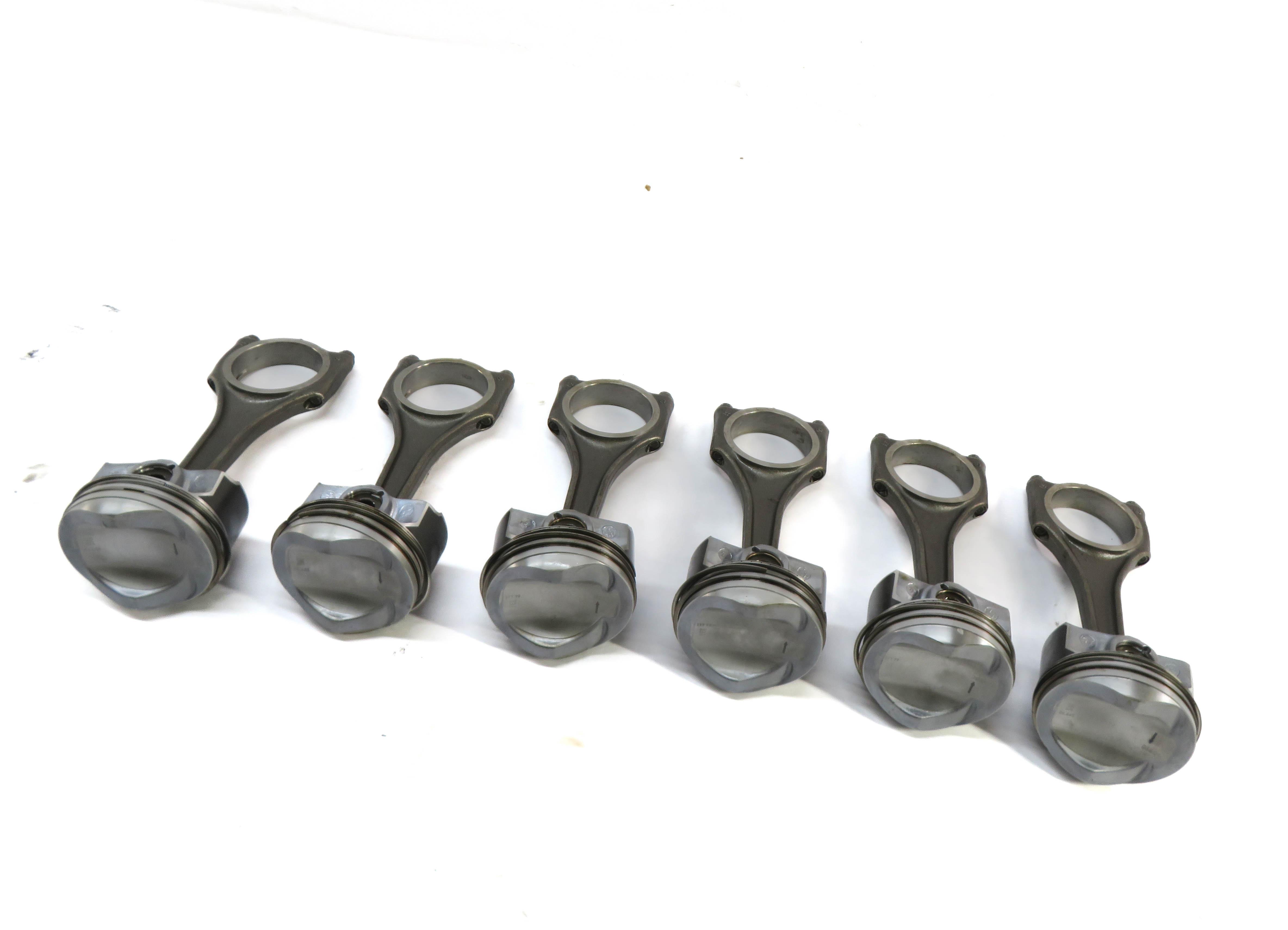16-19 AUDI A6 A7 A8 Q7 (C7 D4 4M) 3.0L SUPER CREC PISTON & CONNECTING ROD SET/6 — exact item pictured