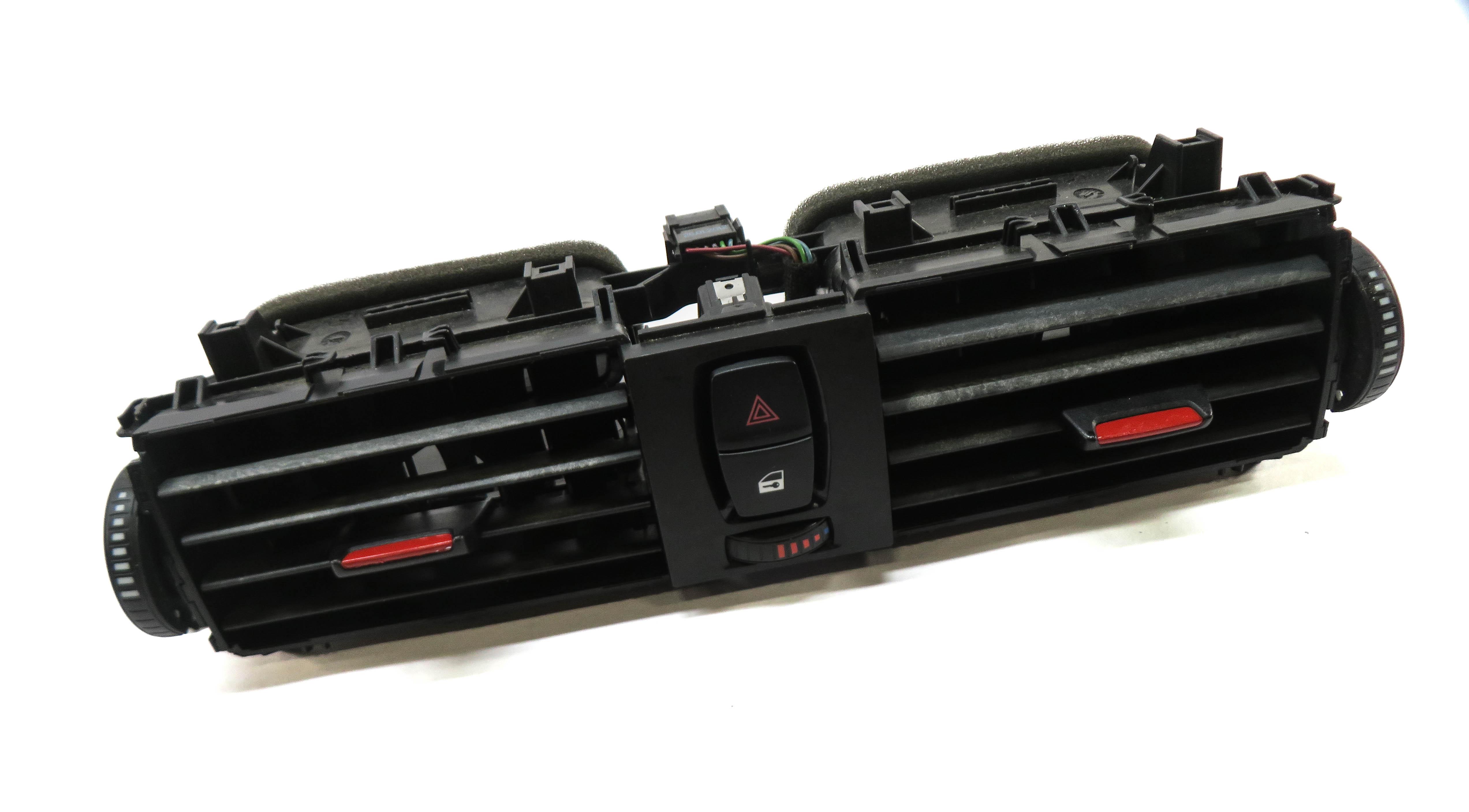 2012 BMW 335i (F30) FRONT CENTER DASH HVAC A/C HEATER AIR VENT (BLACK w/ RED) — exact item pictured