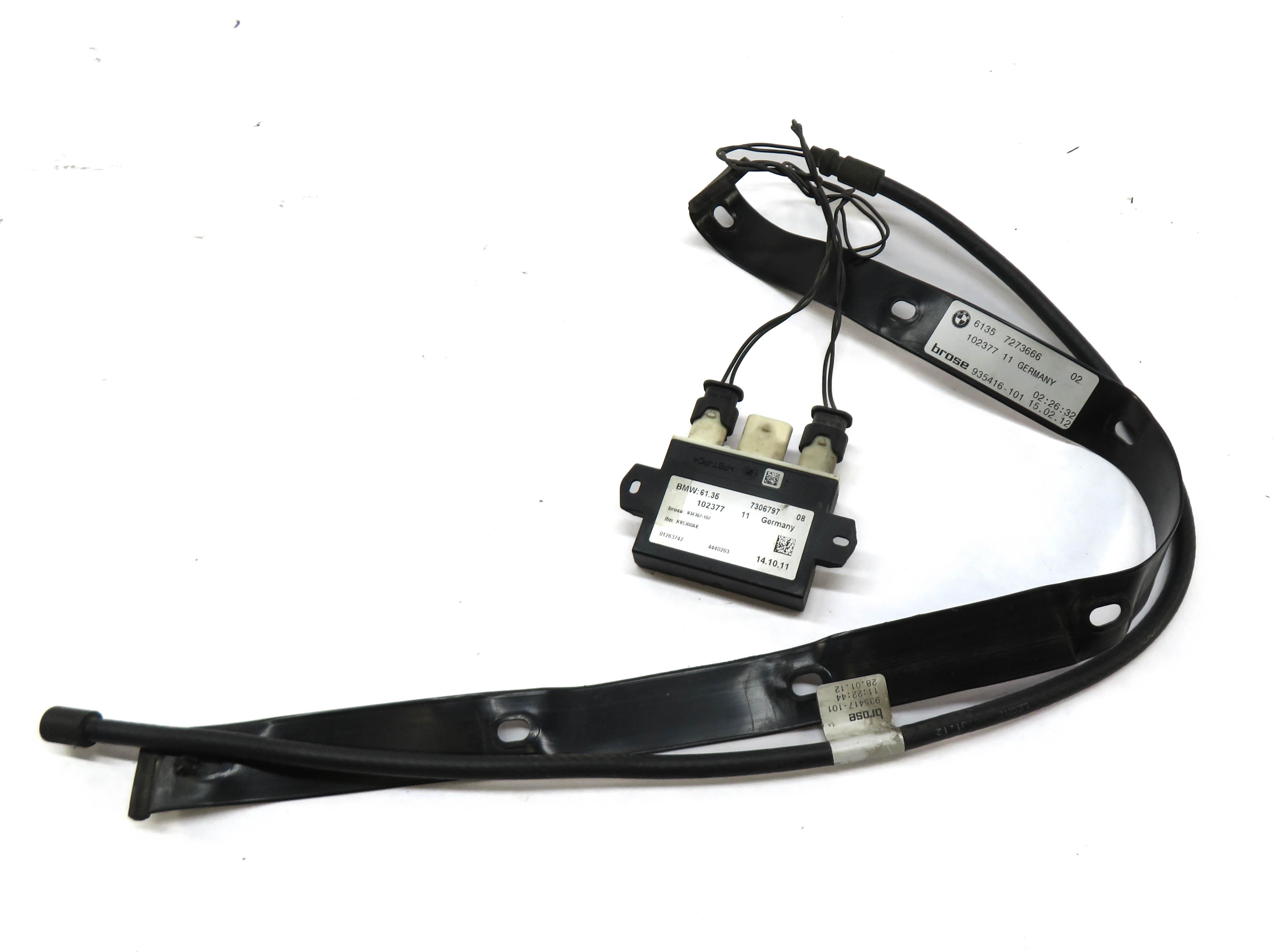 12-17 BMW 3 4 5 7 X3 X6 REAR TRUNK KICK PAD SENSOR SMART OPENER MODULE & CABLE — exact item pictured
