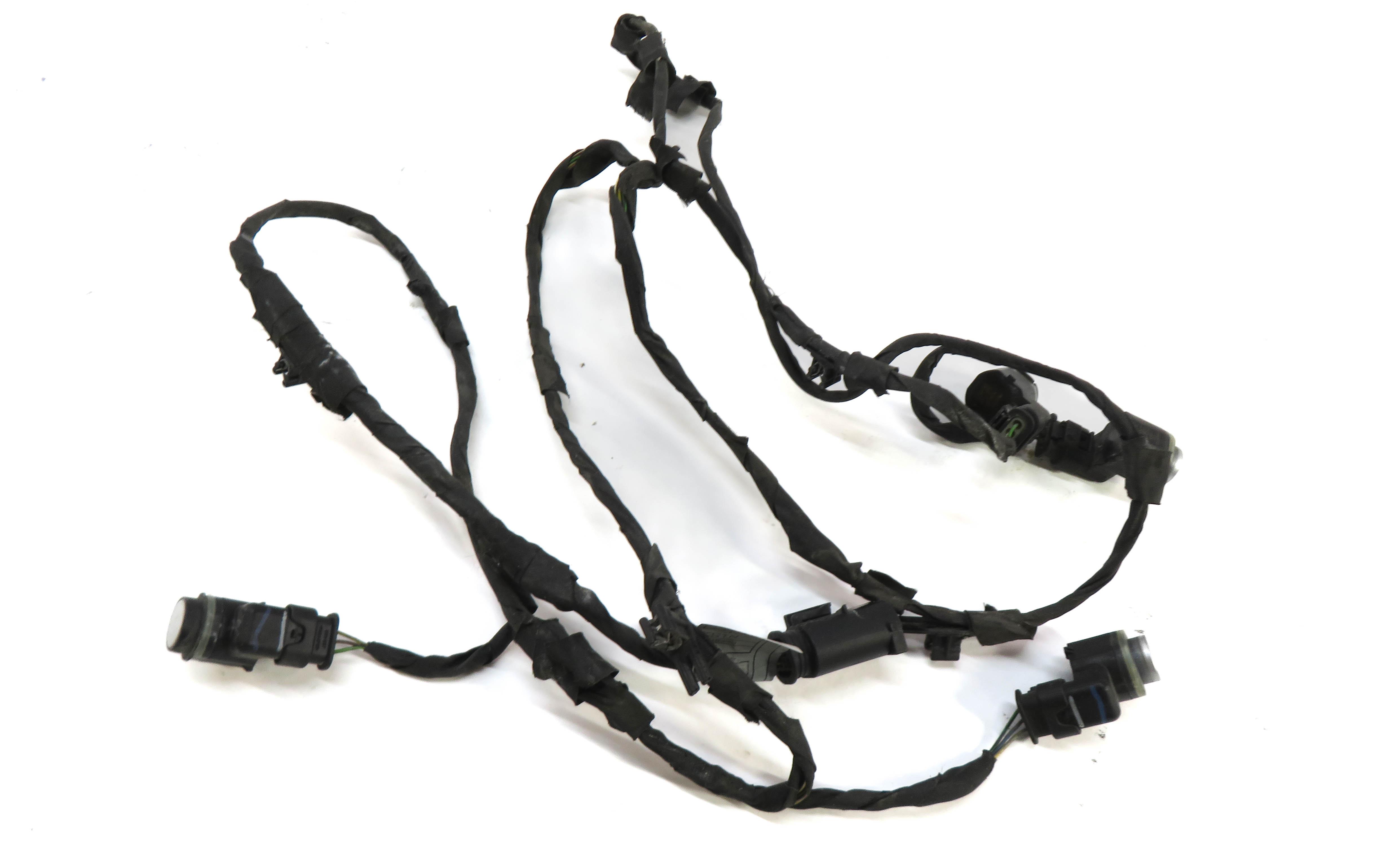 2011 BMW 535i (F10) FRONT PARK ASSIST PDC SENSOR SET/4 (SILVER) w/ WIRE HARNESS — exact item pictured