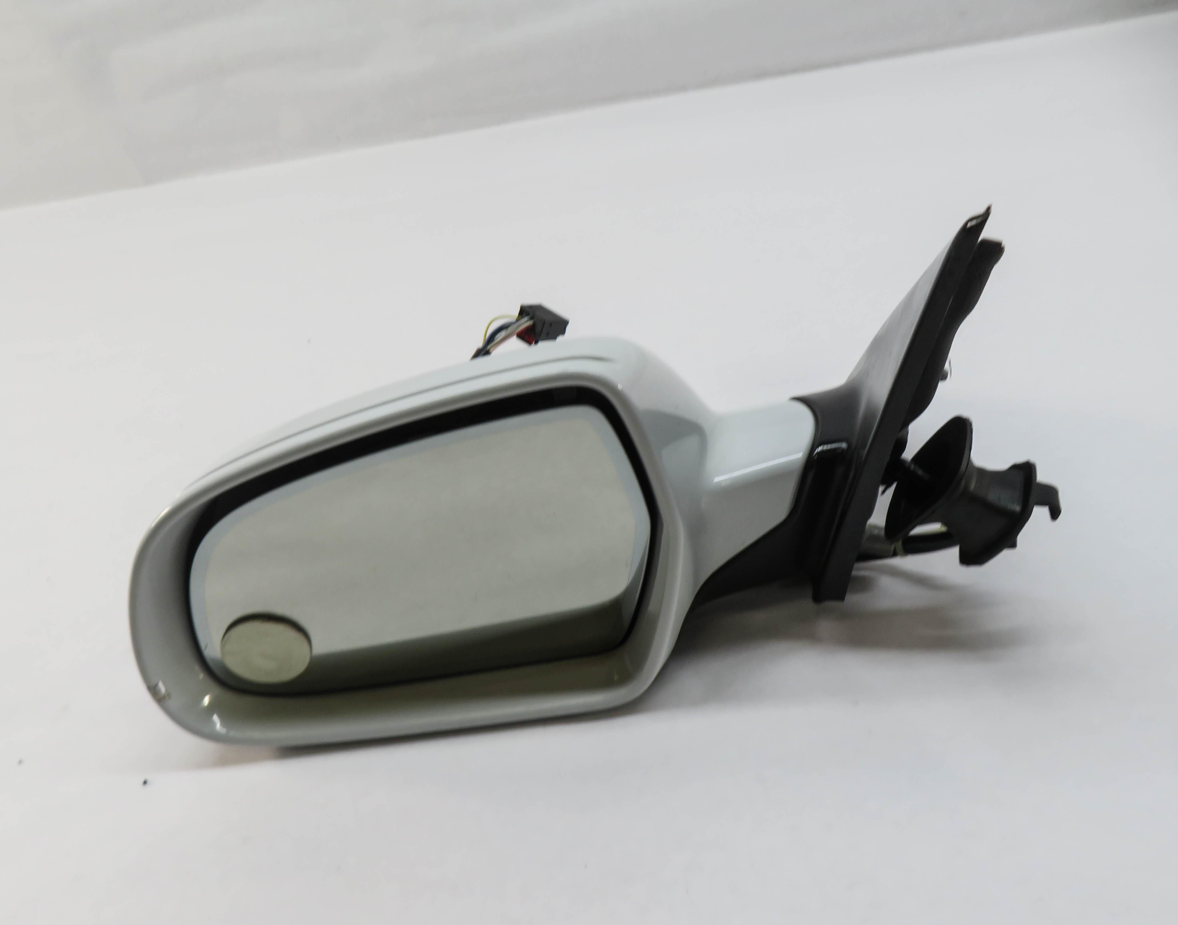 10-16 AUDI A4 (B8 8K) LEFT - HEATED AUTODIM MEMORY DOOR MIRROR (GLACIER WHITE) — exact item pictured