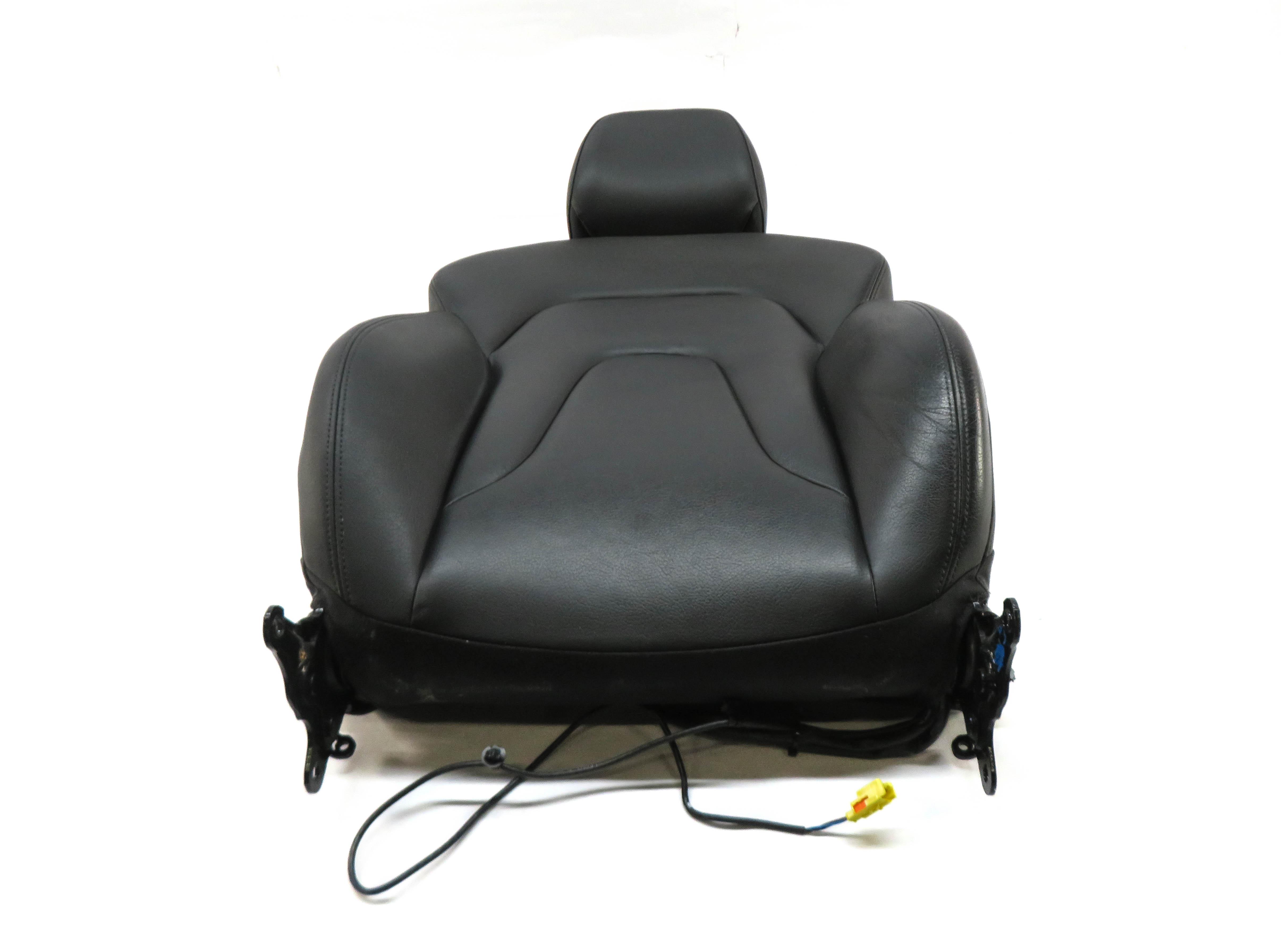 10-13 AUDI A4 (B8 8K) FRONT LEFT DRIVER UPPER HEATED SPORT SEAT CUSHION (BLACK) — exact item pictured