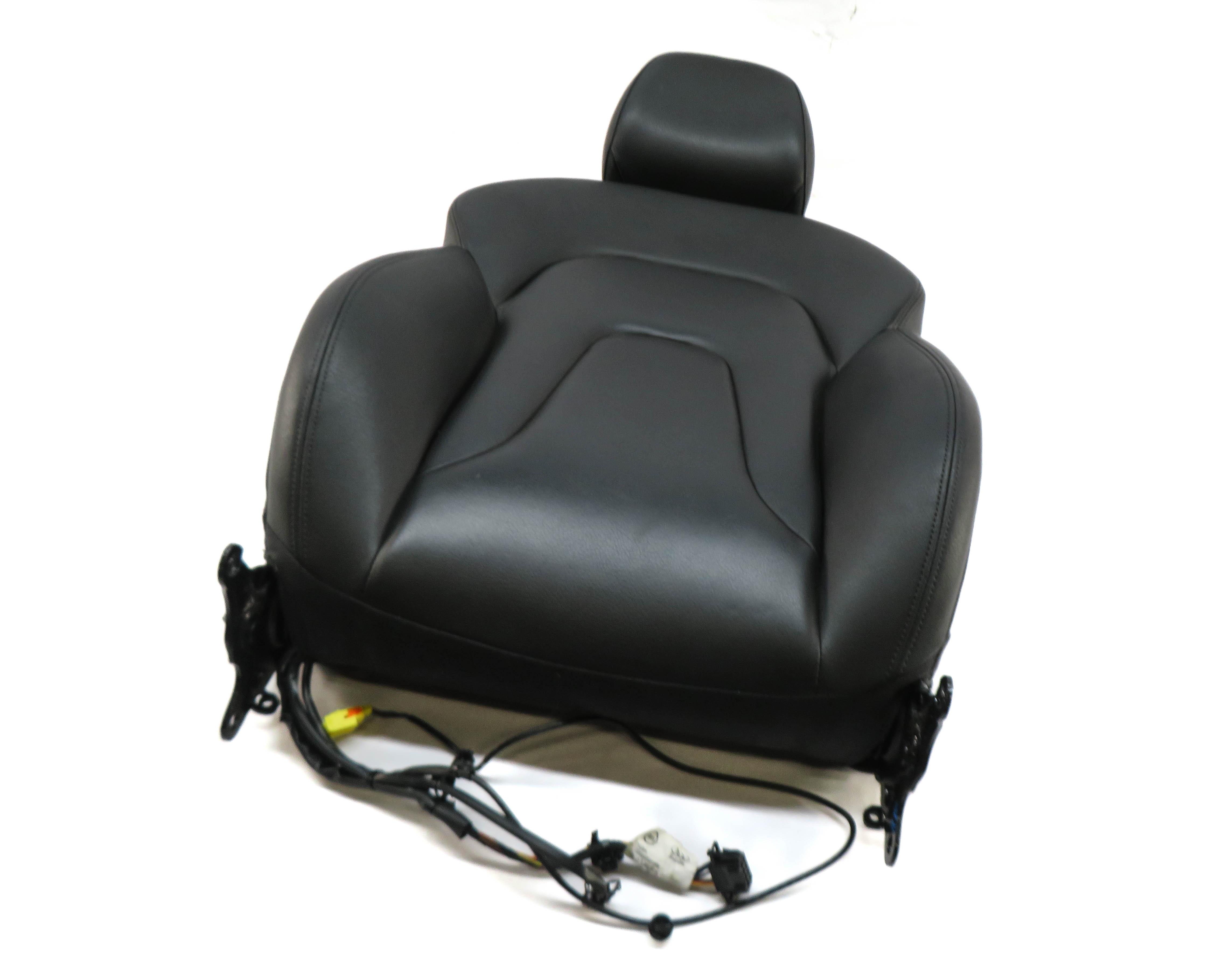 10-13 AUDI A4 B8 FRONT RIGHT PASSENGER UPPER HEATED SPORT SEAT CUSHION (BLACK) — exact item pictured