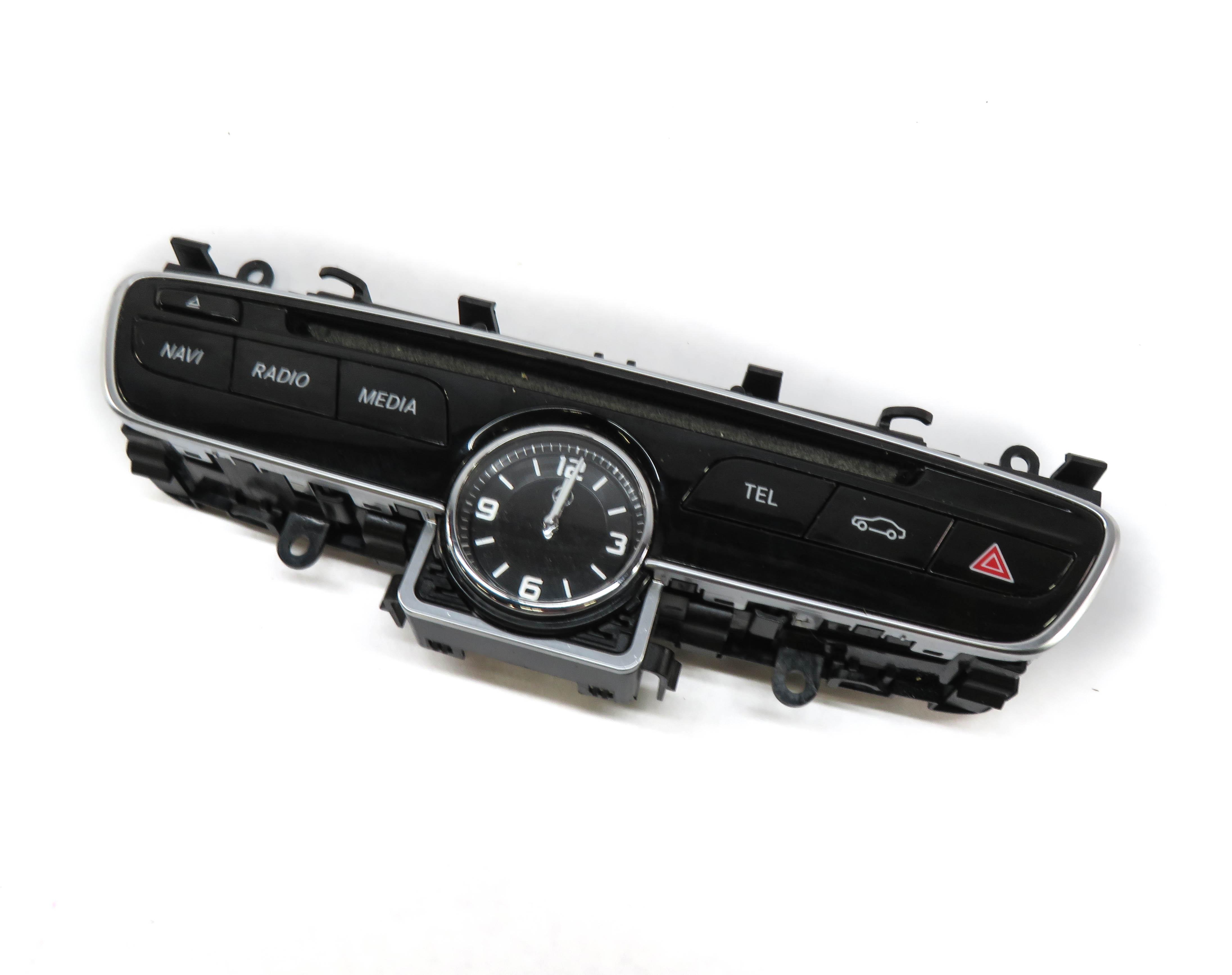2015-2019 MERCEDES C GLC CLASS (W205 X253) RADIO STEREO MEDIA FACEPLATE w/ CLOCK — exact item pictured
