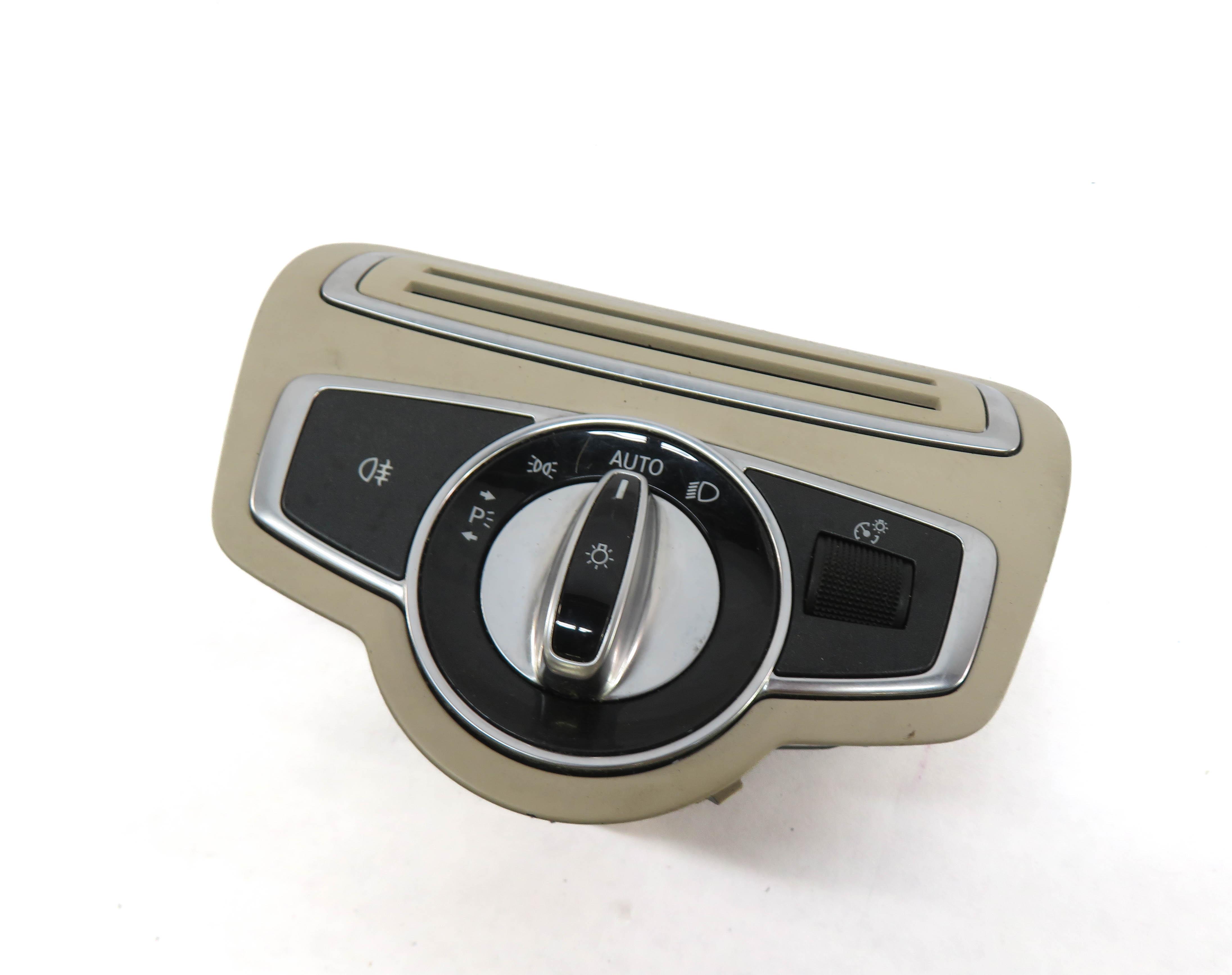 2015-2021 MERCEDES C300 C400 C43 (W205) HEADLIGHT SWITCH w/ TRIM (BEIGE) — exact item pictured