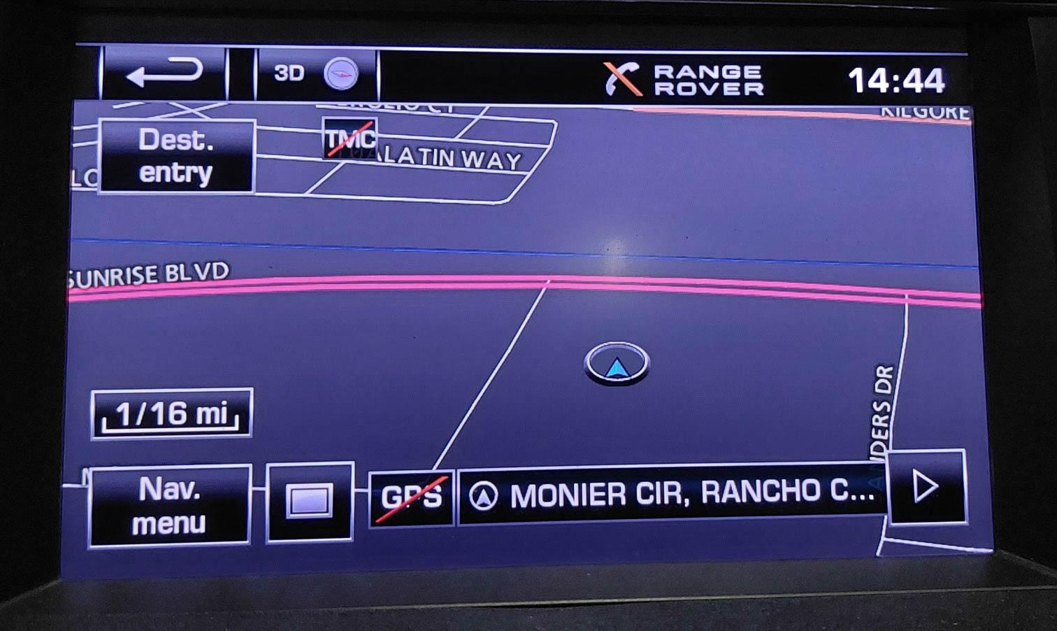 12-13 LR4 RANGE ROVER SPORT (L320) RADIO STEREO GPS NAVIGATION DISPLAY SCREEN — exact item pictured
