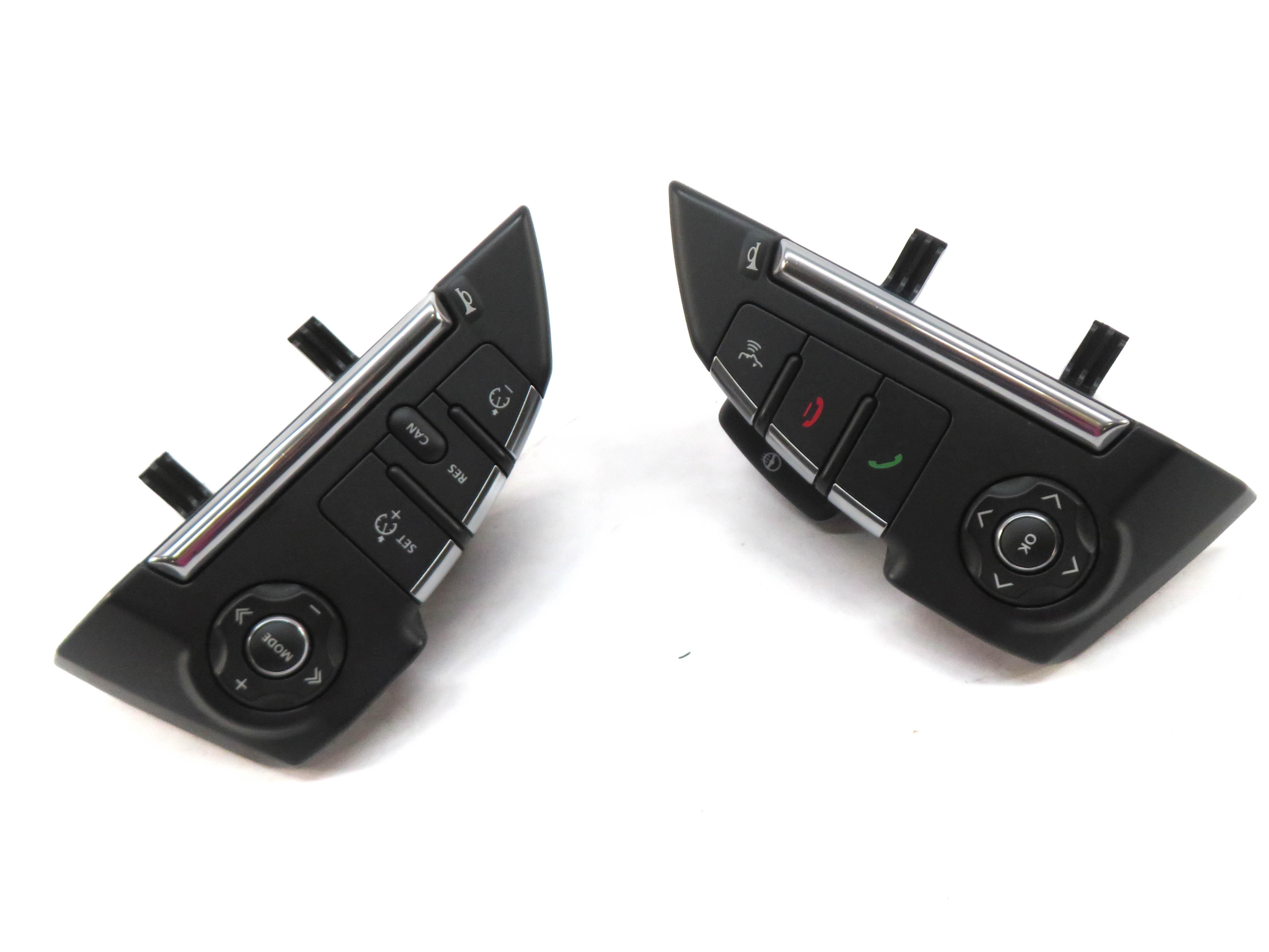2012 RANGE ROVER SPORT (L320) STEERING WHEEL RADIO CRUISE HEAT SWITCH BUTTON SET — exact item pictured