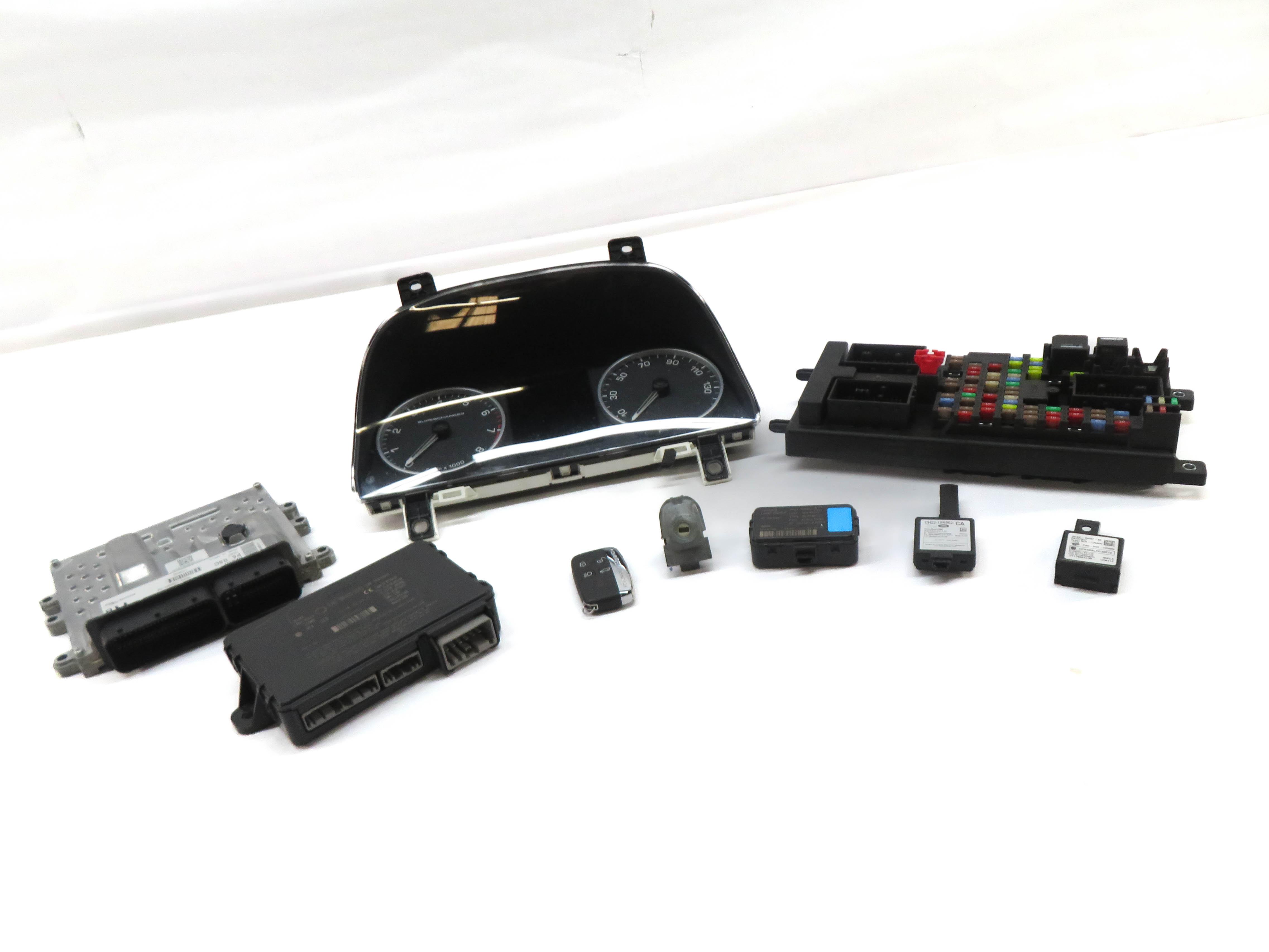 12-13 RANGE ROVER SPORT (L320) 5.0L SUPERCHARGED ENGINE ECM BCM MODULE KEY SET — exact item pictured