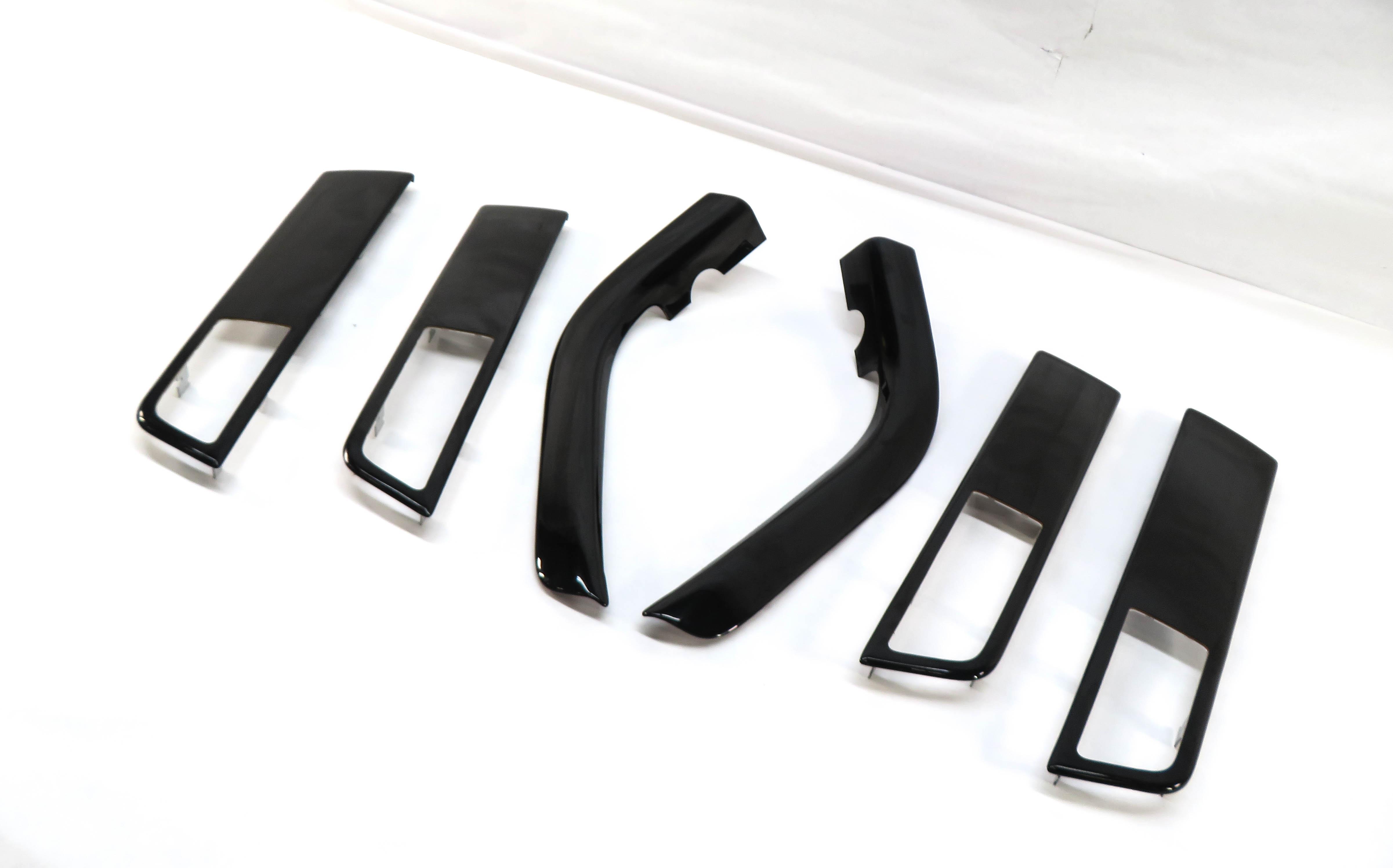 2012 RANGE ROVER SPORT L320 FRONT REAR LEFT RIGHT TRIM SET/6 (GRAND BLACK WOOD) — exact item pictured