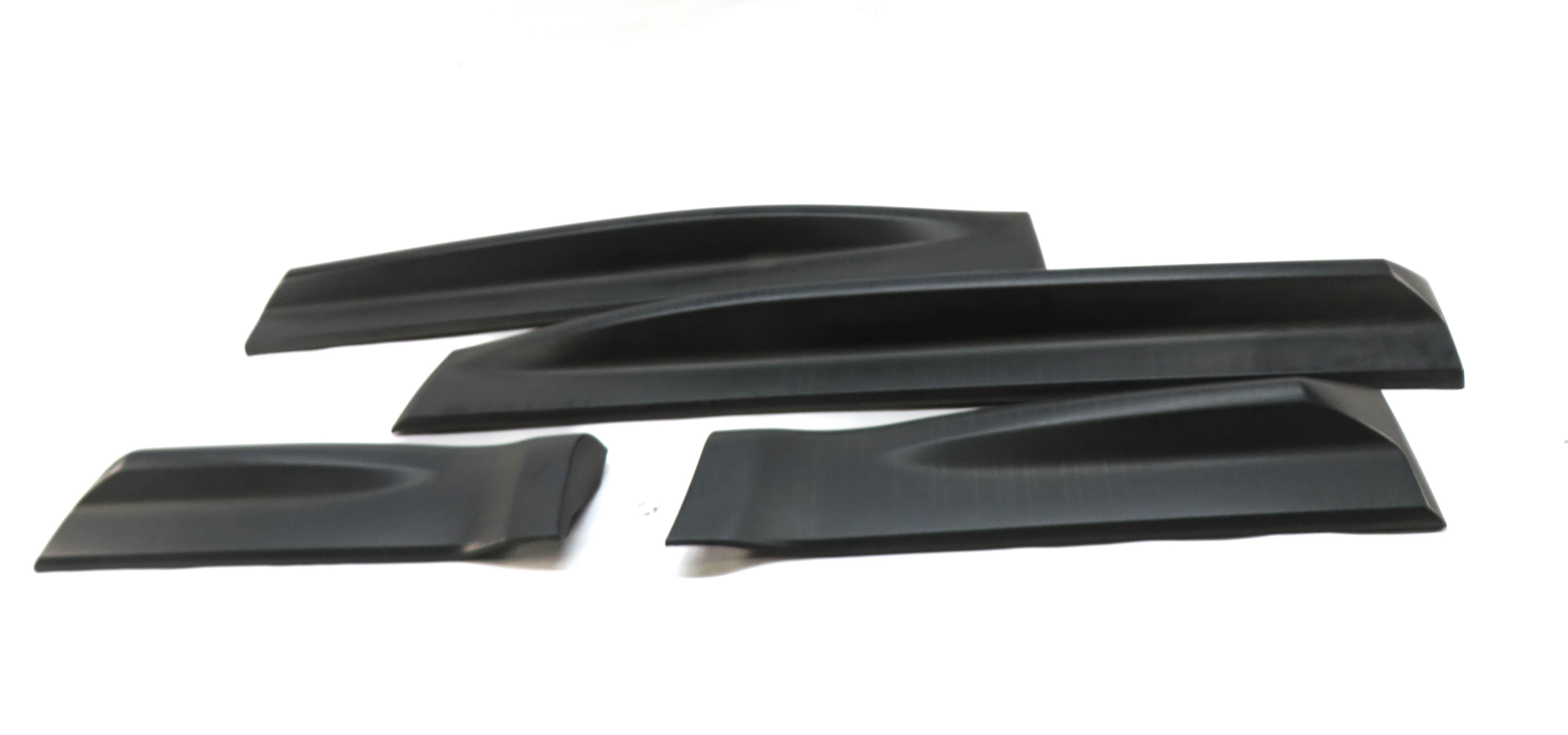 2012 RANGE ROVER SPORT L320 FRONT REAR LEFT RIGHT DOOR MOULDING TRIM SET (BLACK) — exact item pictured