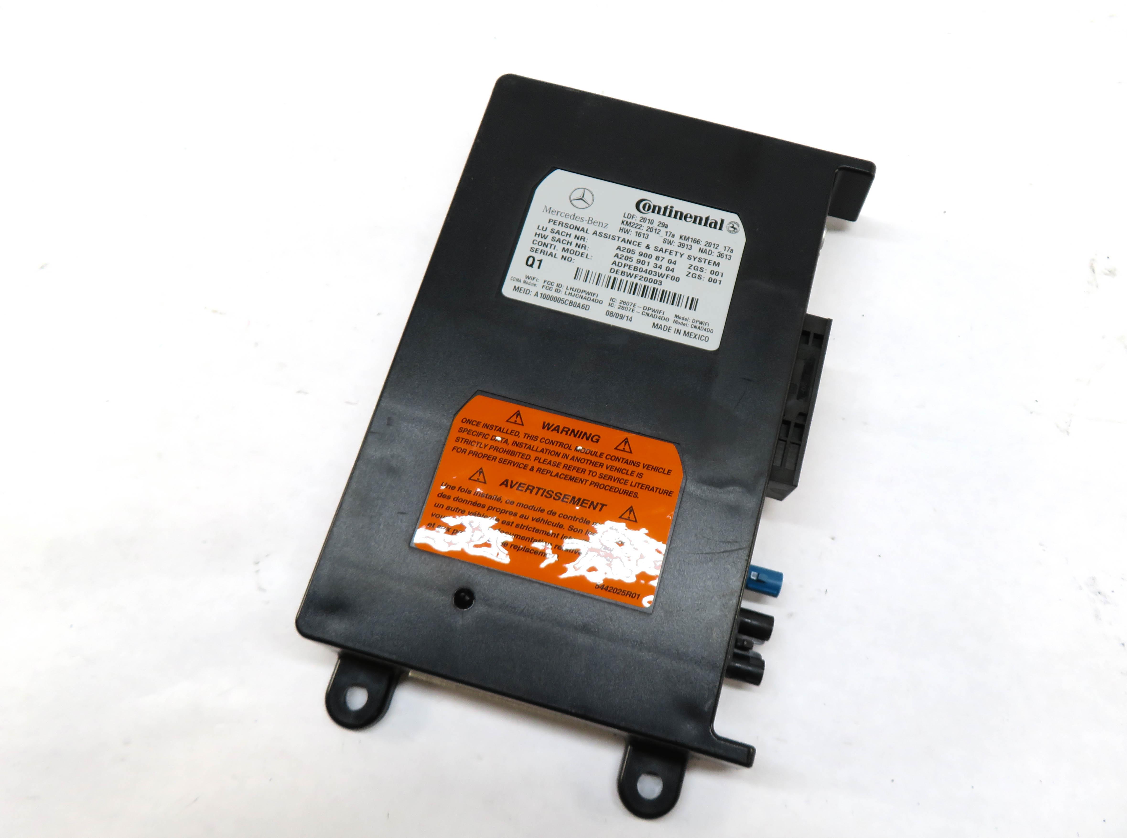 2015 MERCEDES C400 (W205) BLUETOOTH COMMUNICATION PHONE CONTROL MODULE — exact item pictured