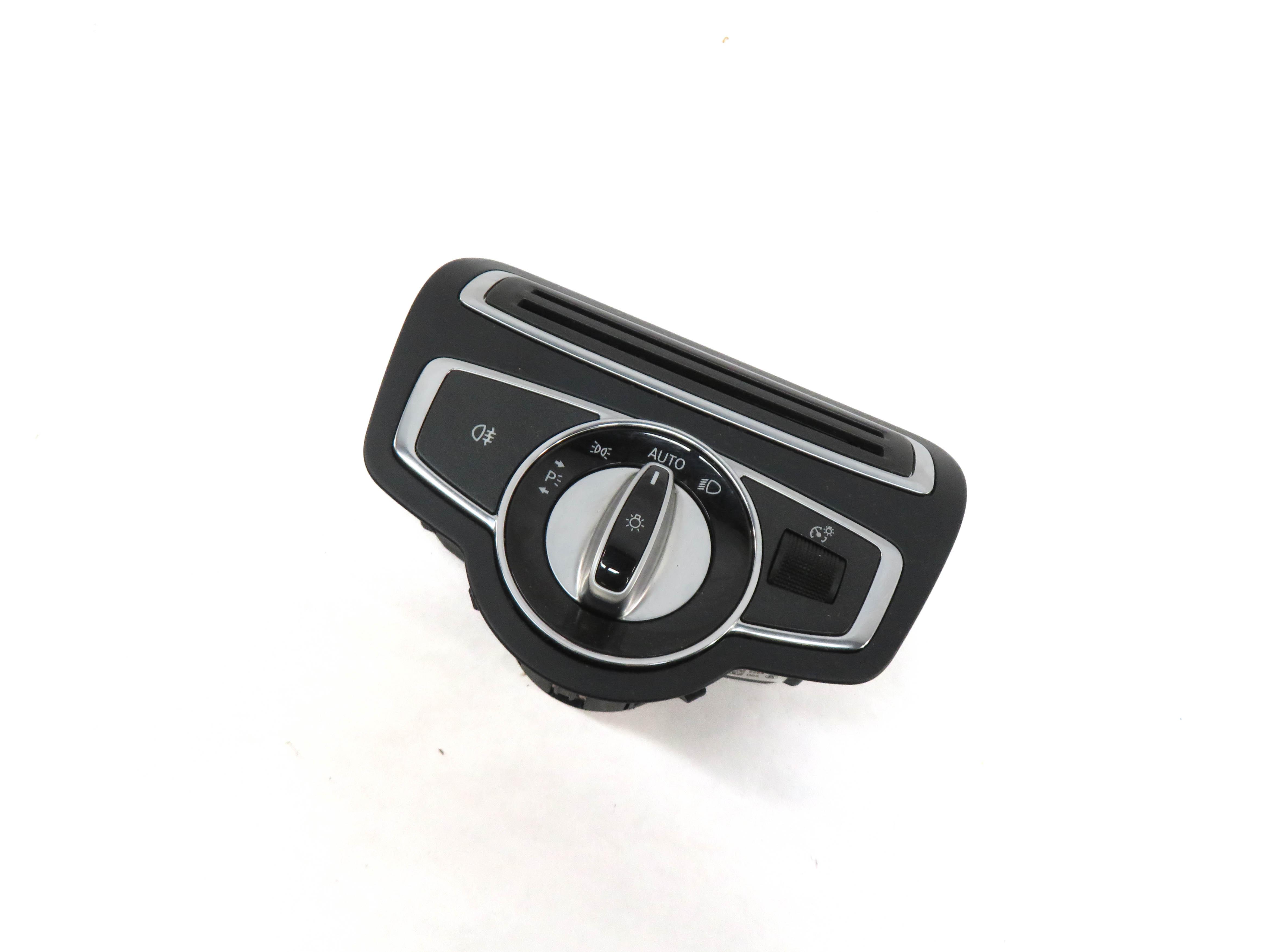 2015-2021 MERCEDES C300 C400 C43 (W205) HEADLIGHT SWITCH w/ TRIM (BLACK) — exact item pictured