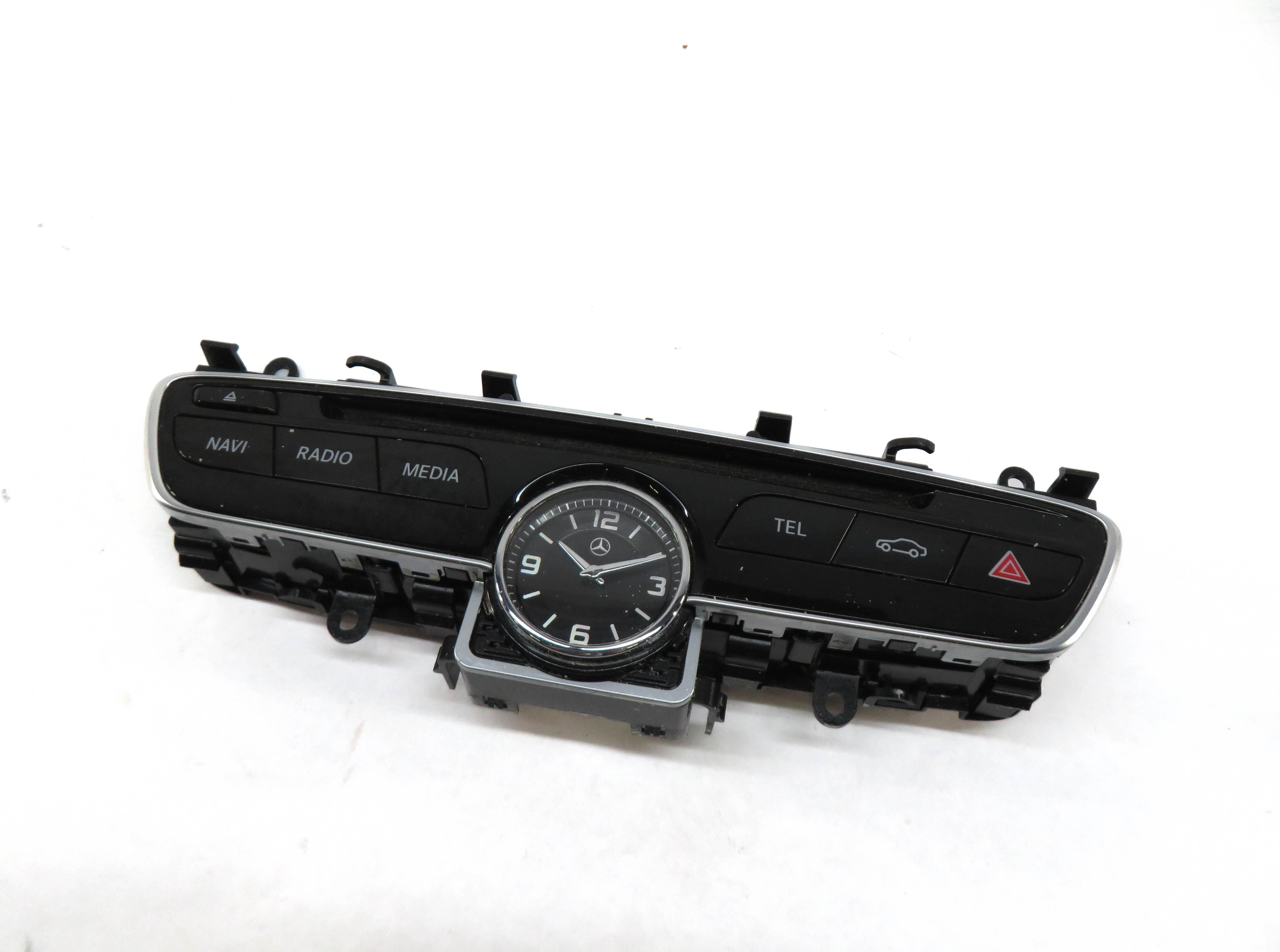 2015-2019 MERCEDES C GLC CLASS (W205 X253) RADIO STEREO MEDIA FACEPLATE w/ CLOCK — exact item pictured