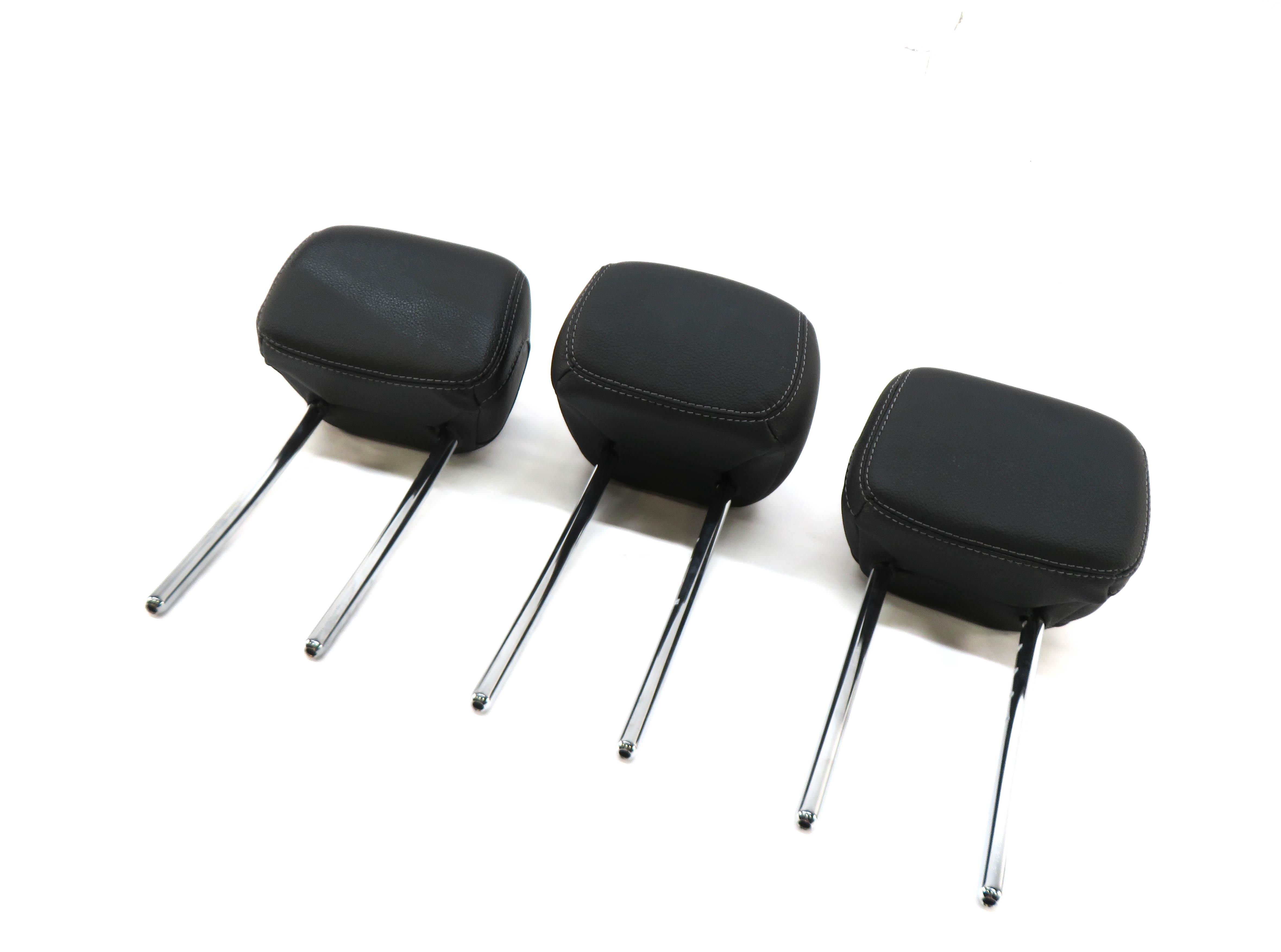 2015 MERCEDES C400 (W205) REAR SEAT LEFT / CENTER / RIGHT HEADREST SET-3 (BLACK) — exact item pictured