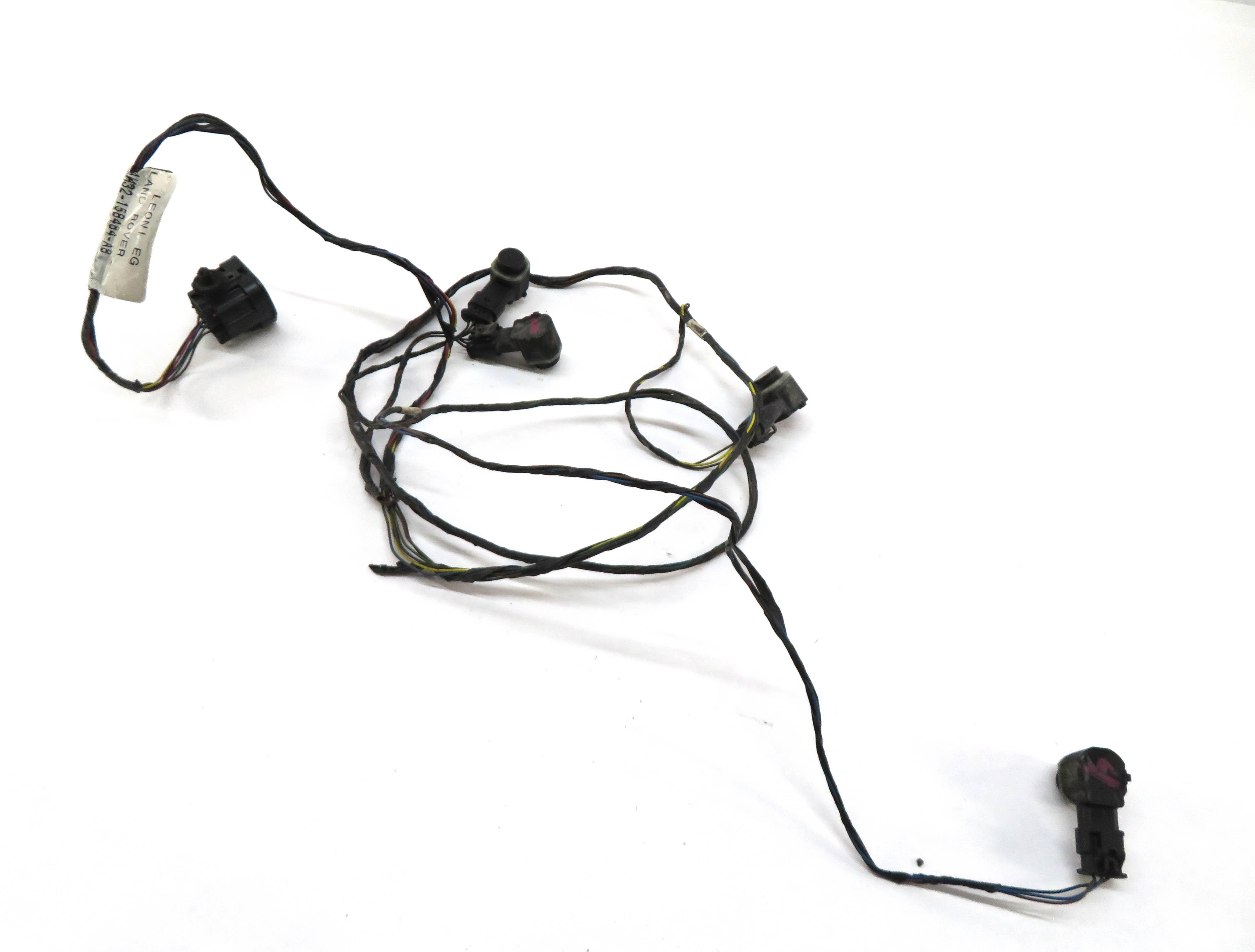 2011 RANGE ROVER SPORT L320 REAR PARK ASSIST PDC SENSOR SET/4 BLACK WIRE HARNESS — exact item pictured