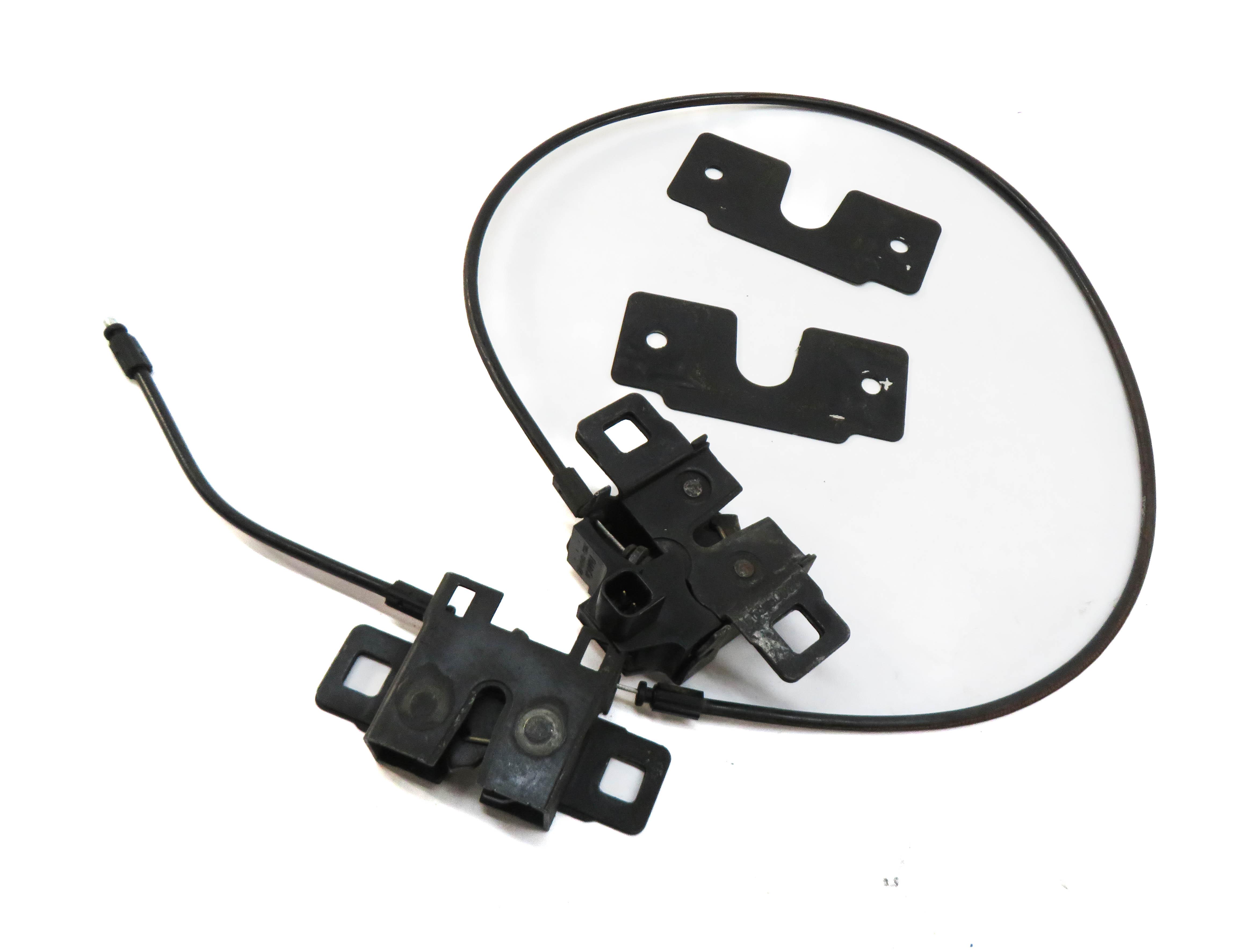 2011 RANGE ROVER SPORT L320 FRONT LEFT & RIGHT LOWER HOOD LOCK LATCH SET & CABLE — exact item pictured