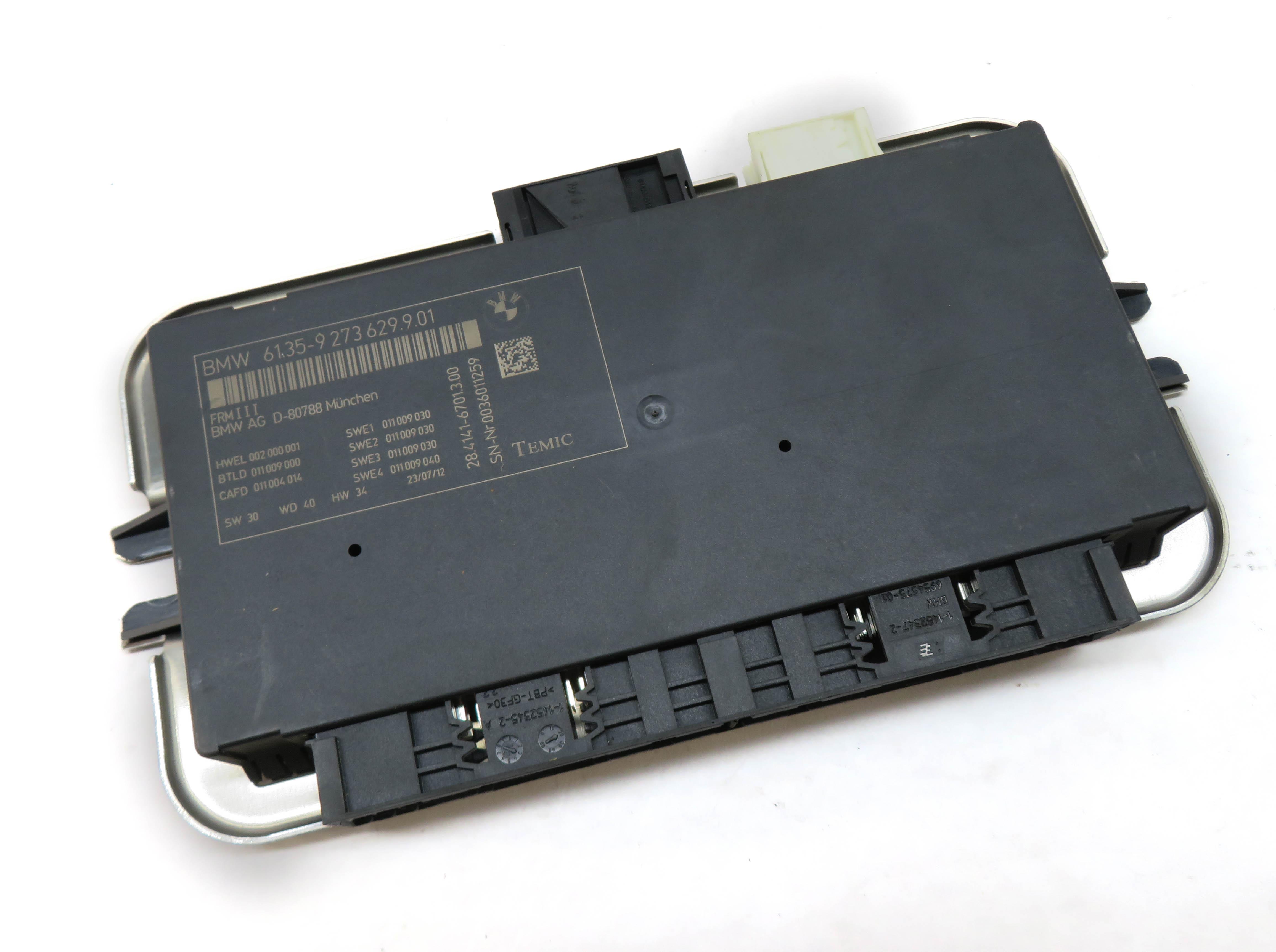 10-17 BMW 528i 535i 550i 650i 750i M5 X3 X6 - FRMIII BODY LIGHT CONTROL MODULE — exact item pictured