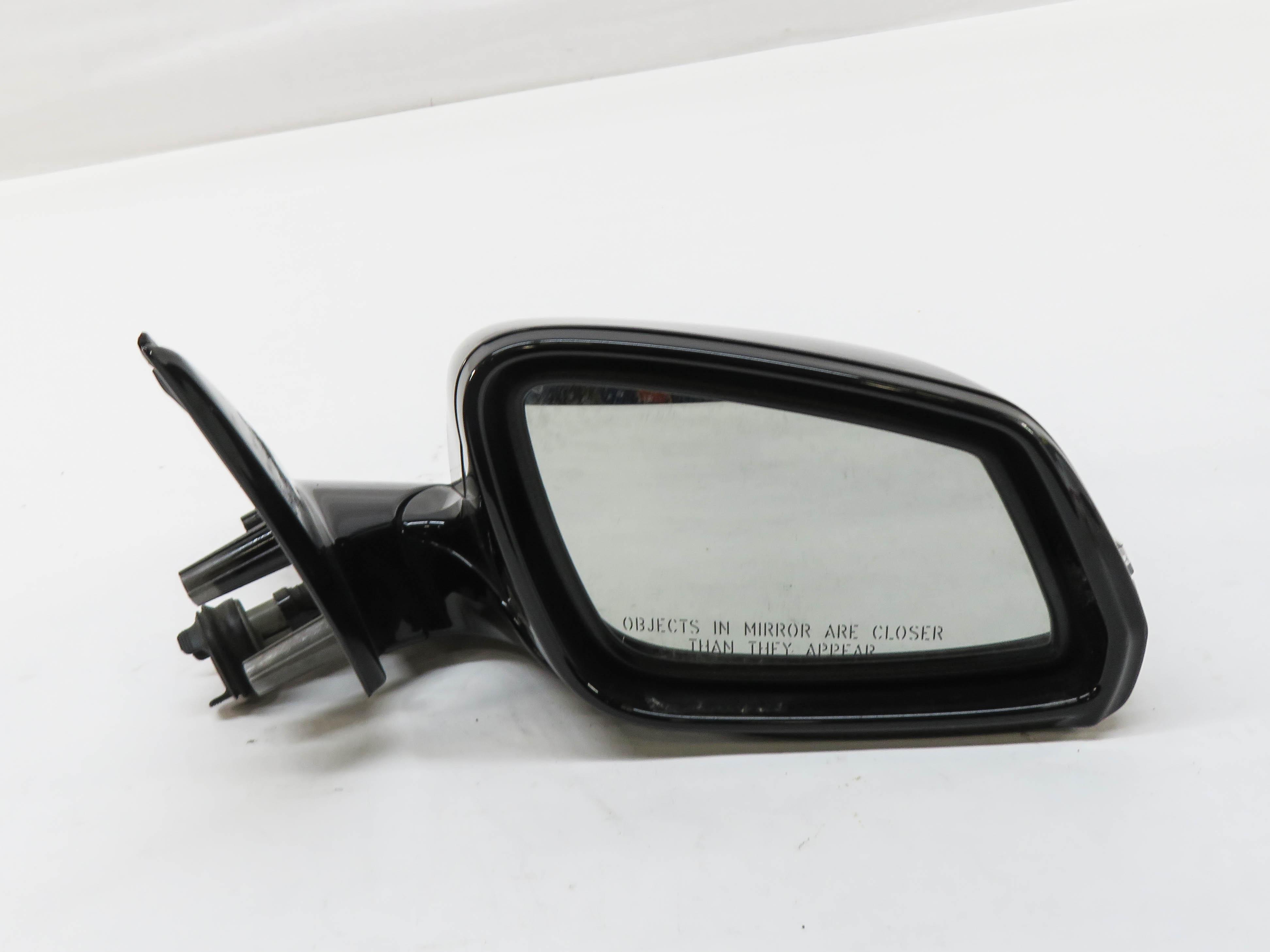 13-15 7 SERIES F01 RIGHT PASSENGER DOOR MIRROR P-FOLD HEAT AUTODIM CAMERA BLACK — exact item pictured