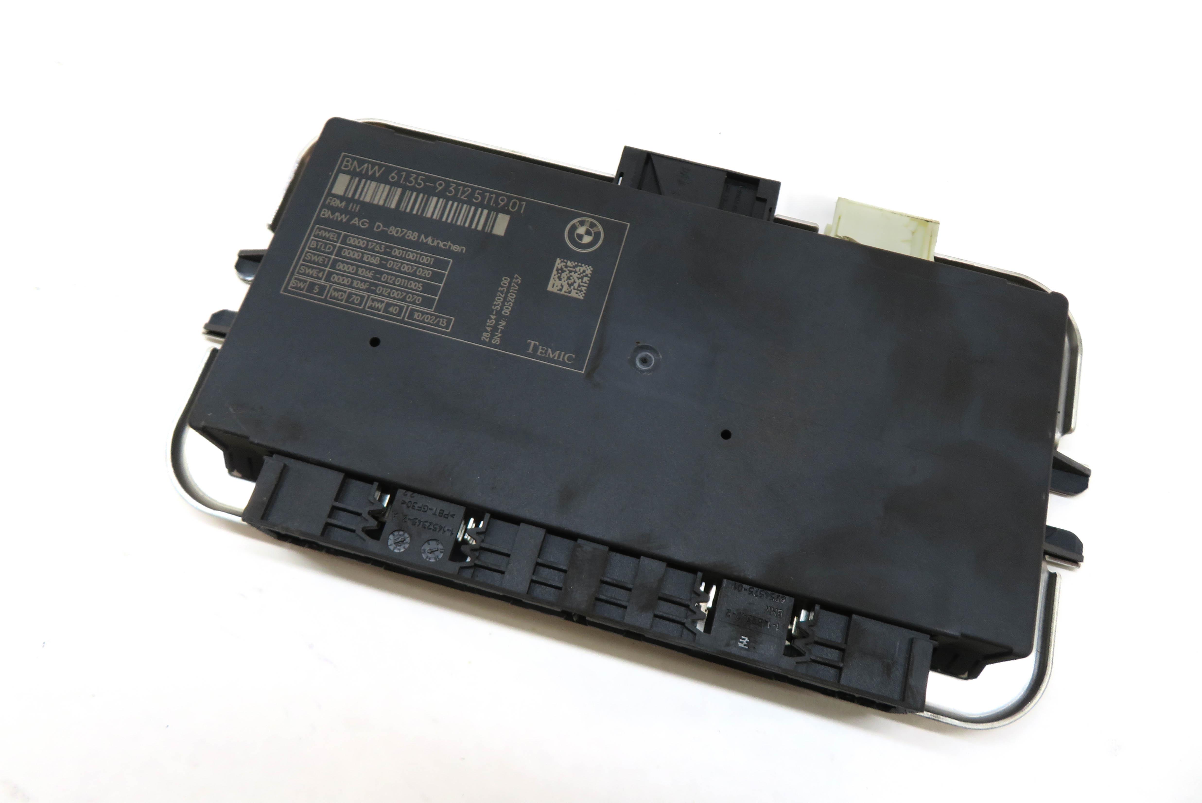 10-17 BMW 528i 535i 550i 650i 750i M5 X3 X6 - FRMIII BODY LIGHT CONTROL MODULE — exact item pictured
