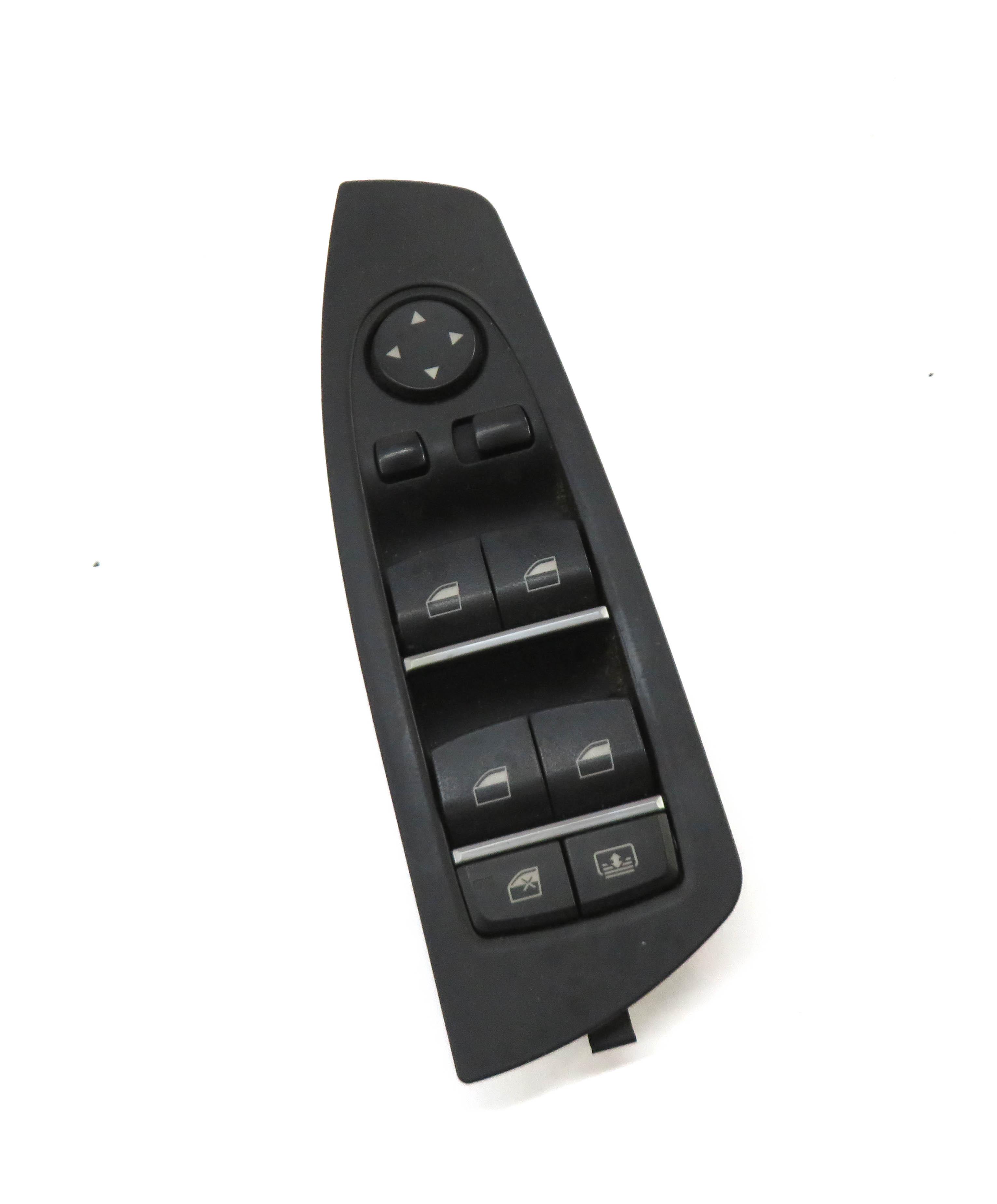 09-15 BMW 740i 750i 760i B7 (F01) DRIVER WINDOW SWITCH w/ SHADE & P-FOLD (BLACK) — exact item pictured