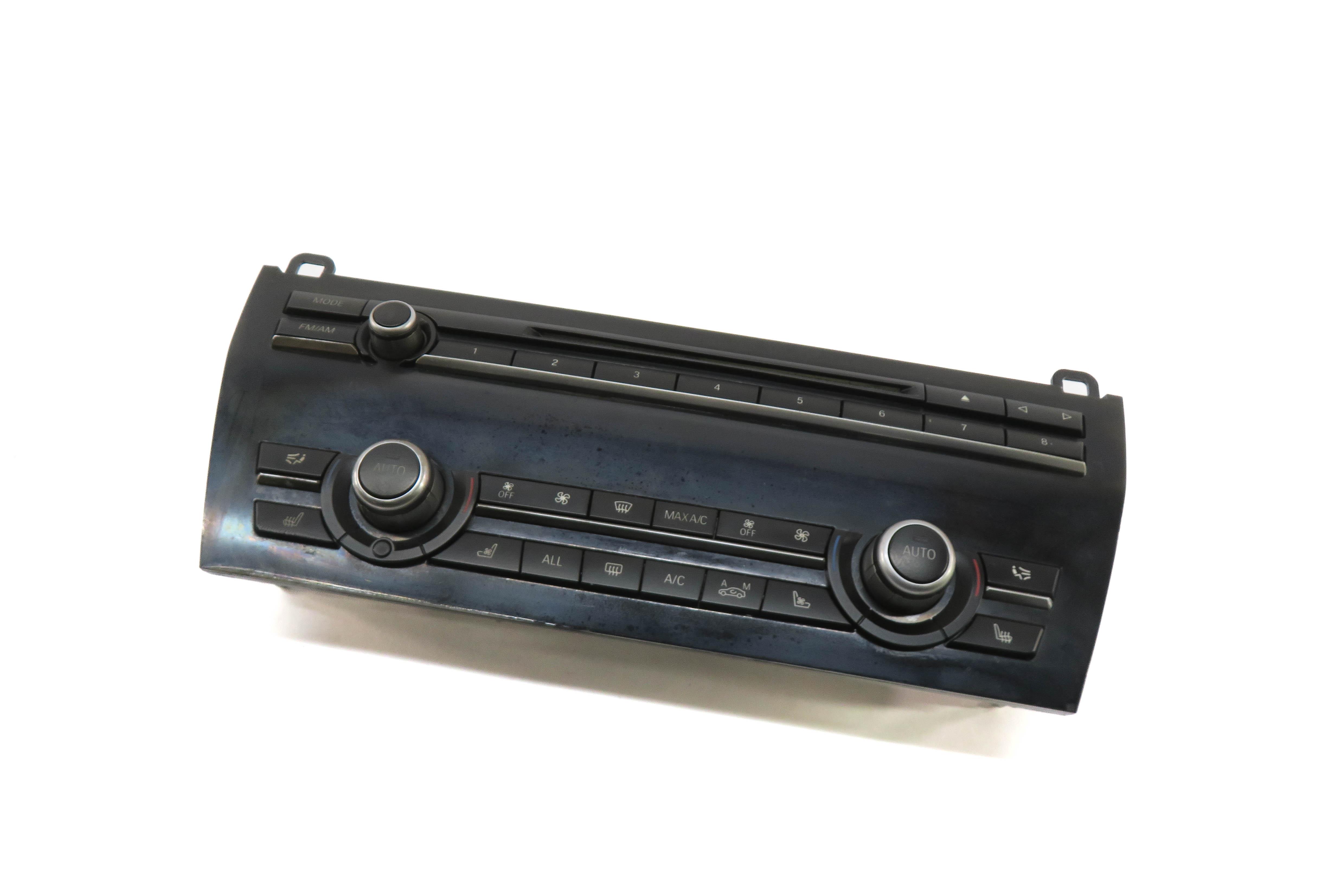 2011-2015 BMW 740i 750i 760i (F01) FRONT A/C HEATER CLIMATE RADIO CONTROL PANEL — exact item pictured