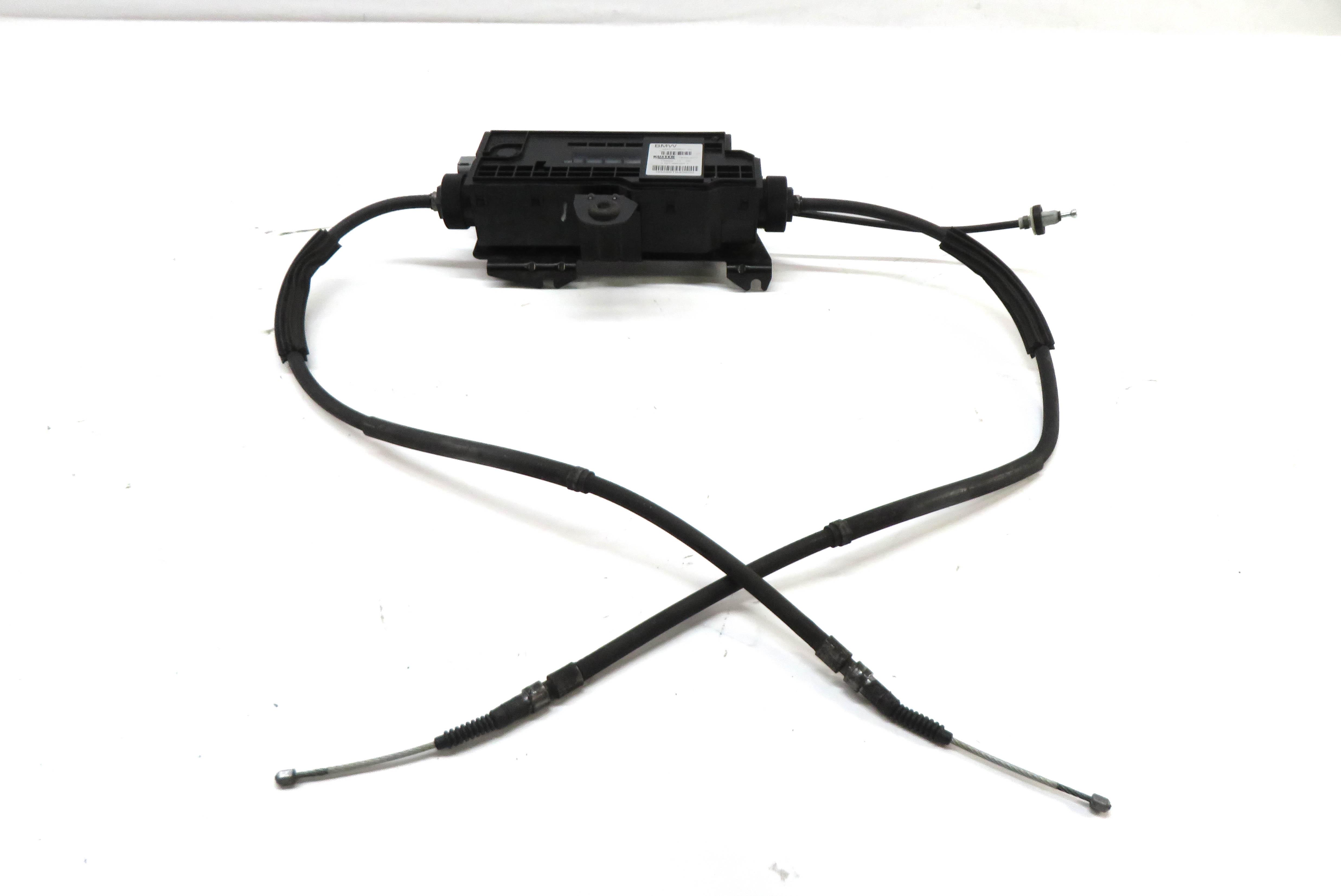 2013 BMW ACTIVE HYBRID 7 (F04) EMERGENCY HILL PARKING BRAKE ACTUATOR w/ CABLES — exact item pictured