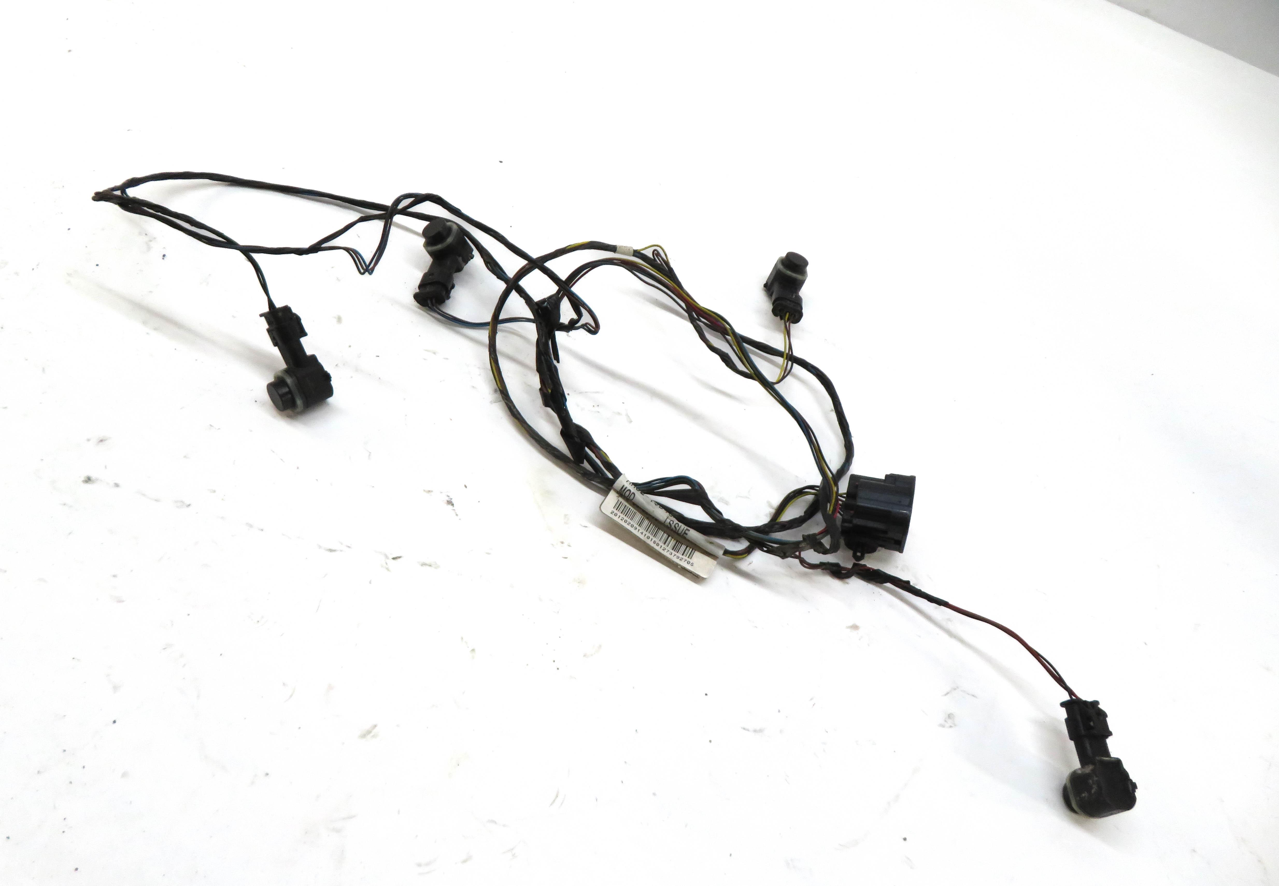 2012 RANGE ROVER SPORT L320 REAR PARK ASSIST PDC SENSOR SET/4 (BLACK) & HARNESS — exact item pictured