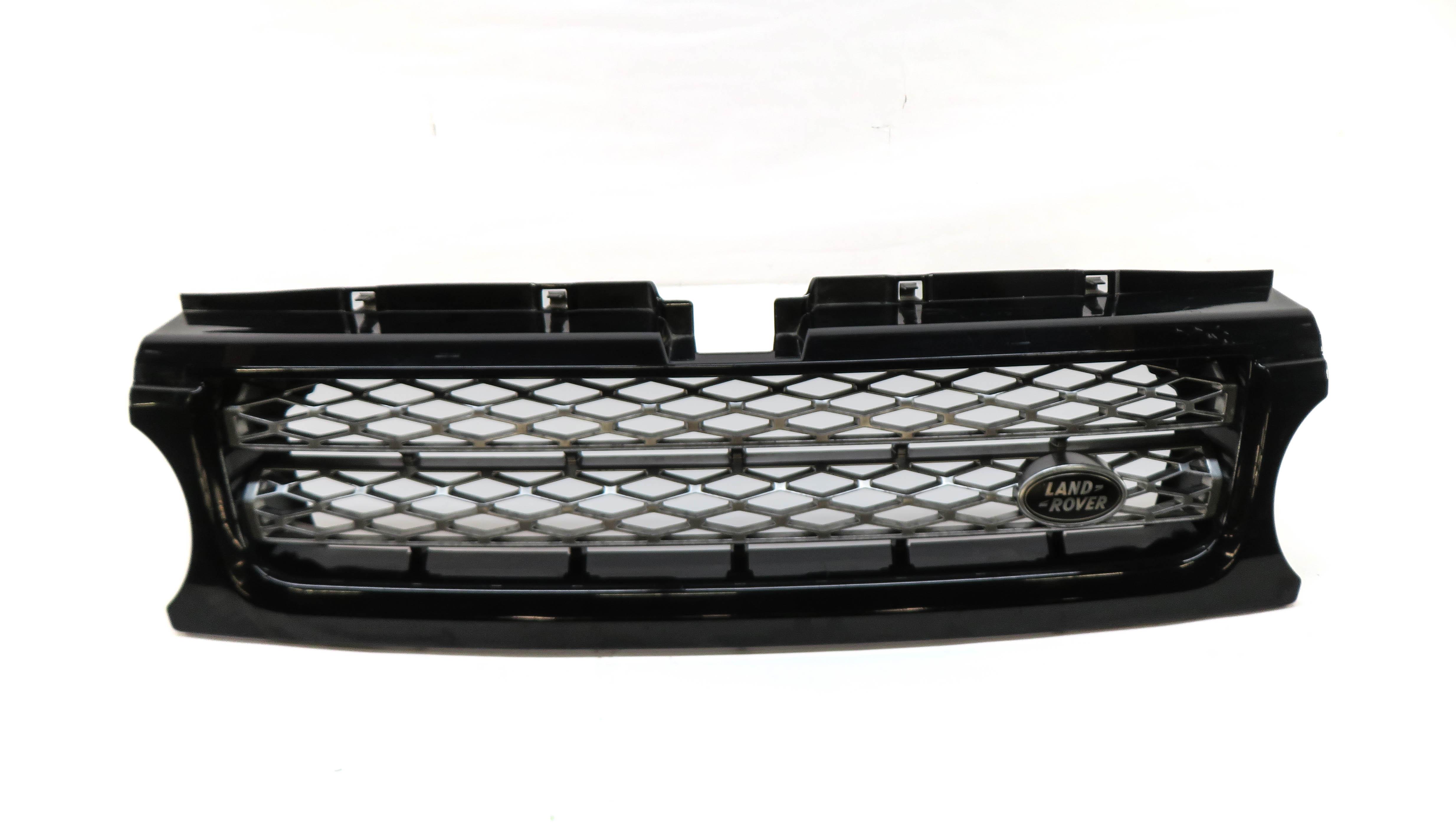 12-13 RANGE ROVER SPORT (L320) HSE LUXURY SUPERCHARGED CENTER HOOD GRILLE BLACK — exact item pictured