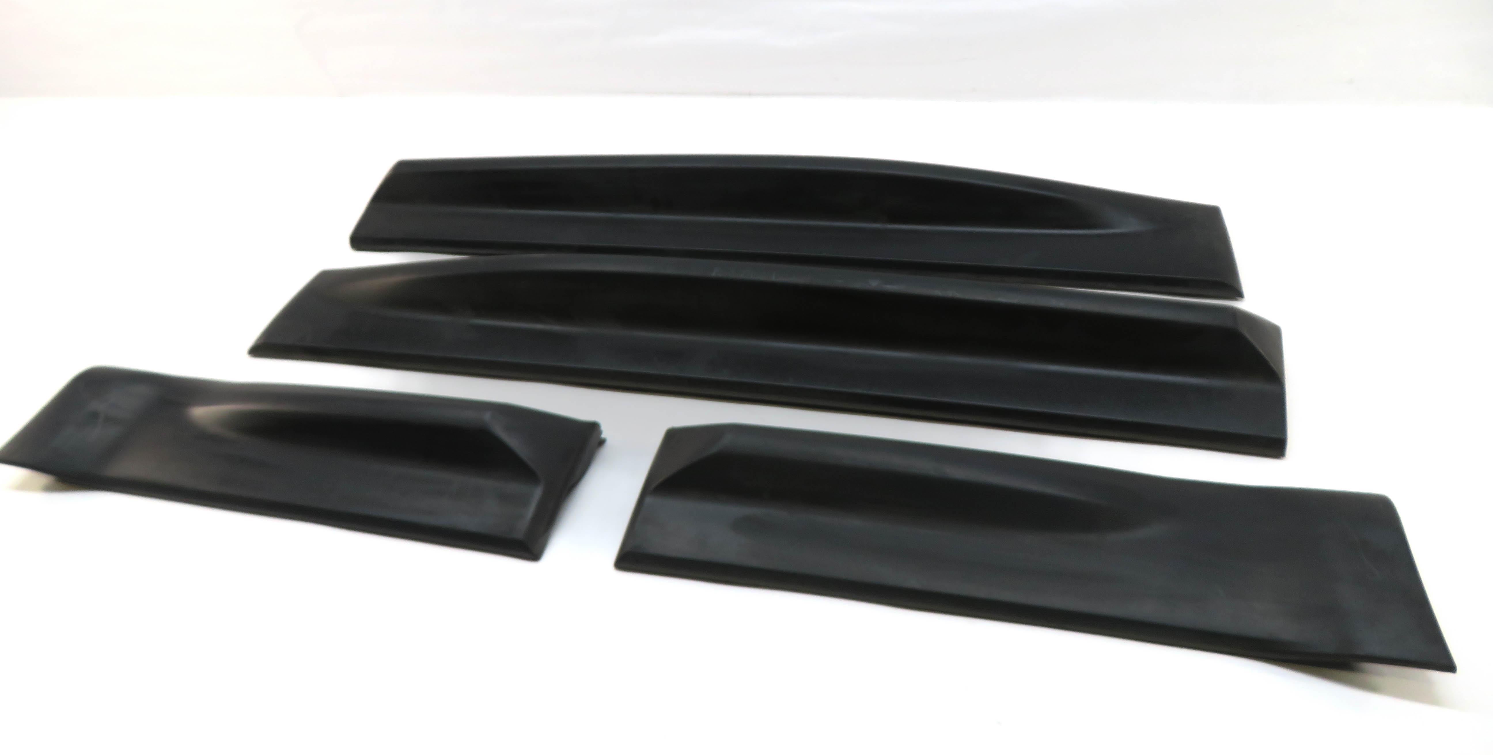 2012 RANGE ROVER SPORT L320 FRONT & REAR LOWER DOOR MOULDING TRIM SET/4 (BLACK) — exact item pictured