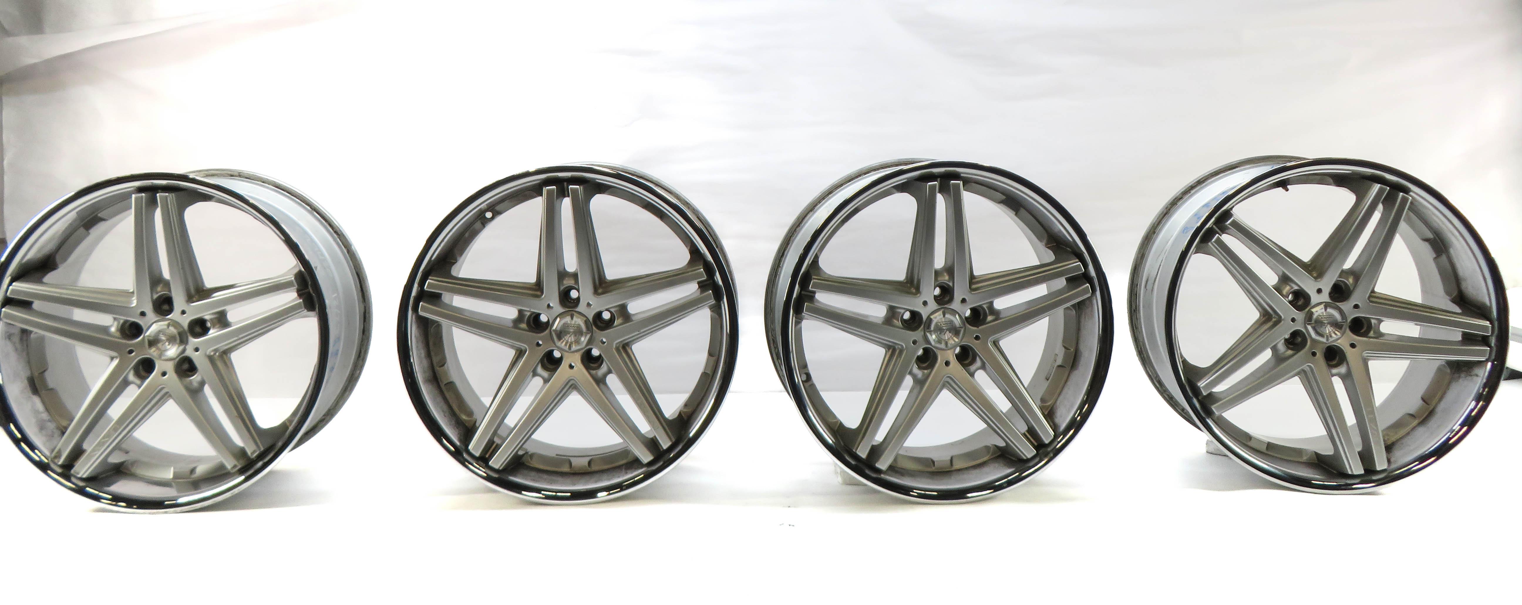 2010-2013 RANGE ROVER SPORT L320 22x9 5x120 LEXANI EKKO WHEEL RIM SET/4 (SILVER) — exact item pictured