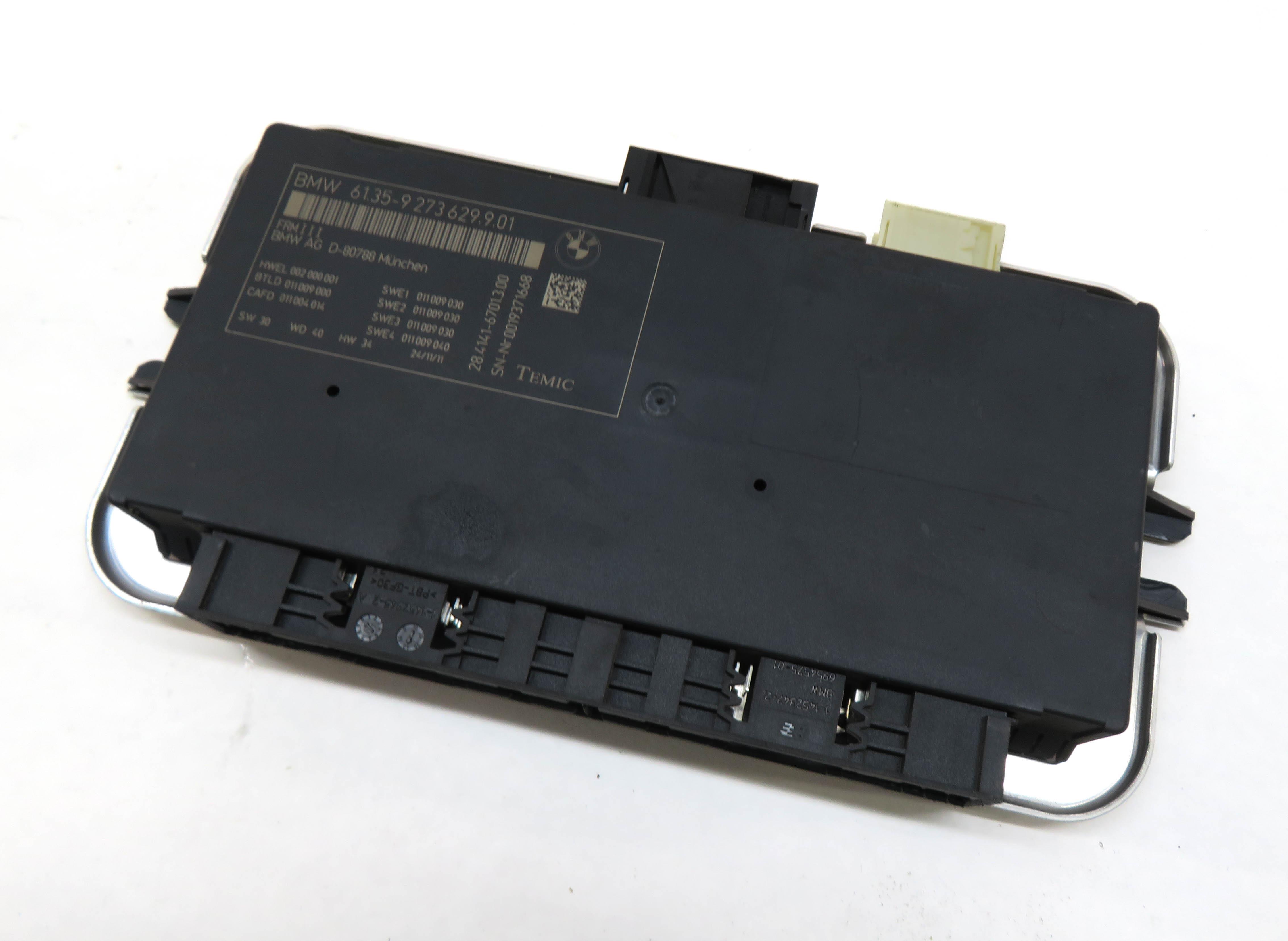 10-17 BMW 528i 535i 550i 650i 750i M5 X3 X6 - FRMIII BODY LIGHT CONTROL MODULE — exact item pictured