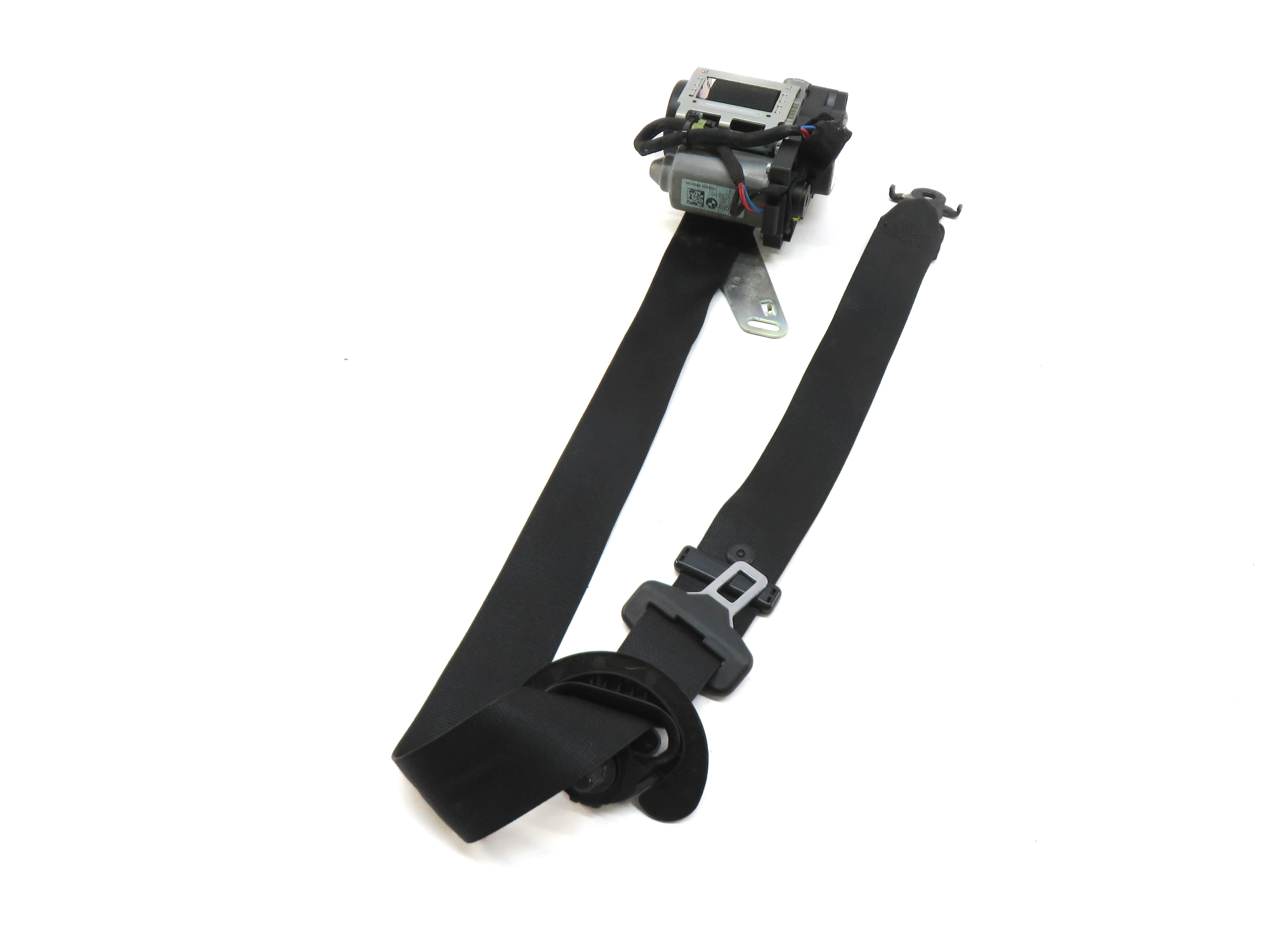 2009-2012 BMW 740i 750i 760i B7 (F01) RIGHT PASSENGER SEATBELT RETRACTOR (BLACK) — exact item pictured