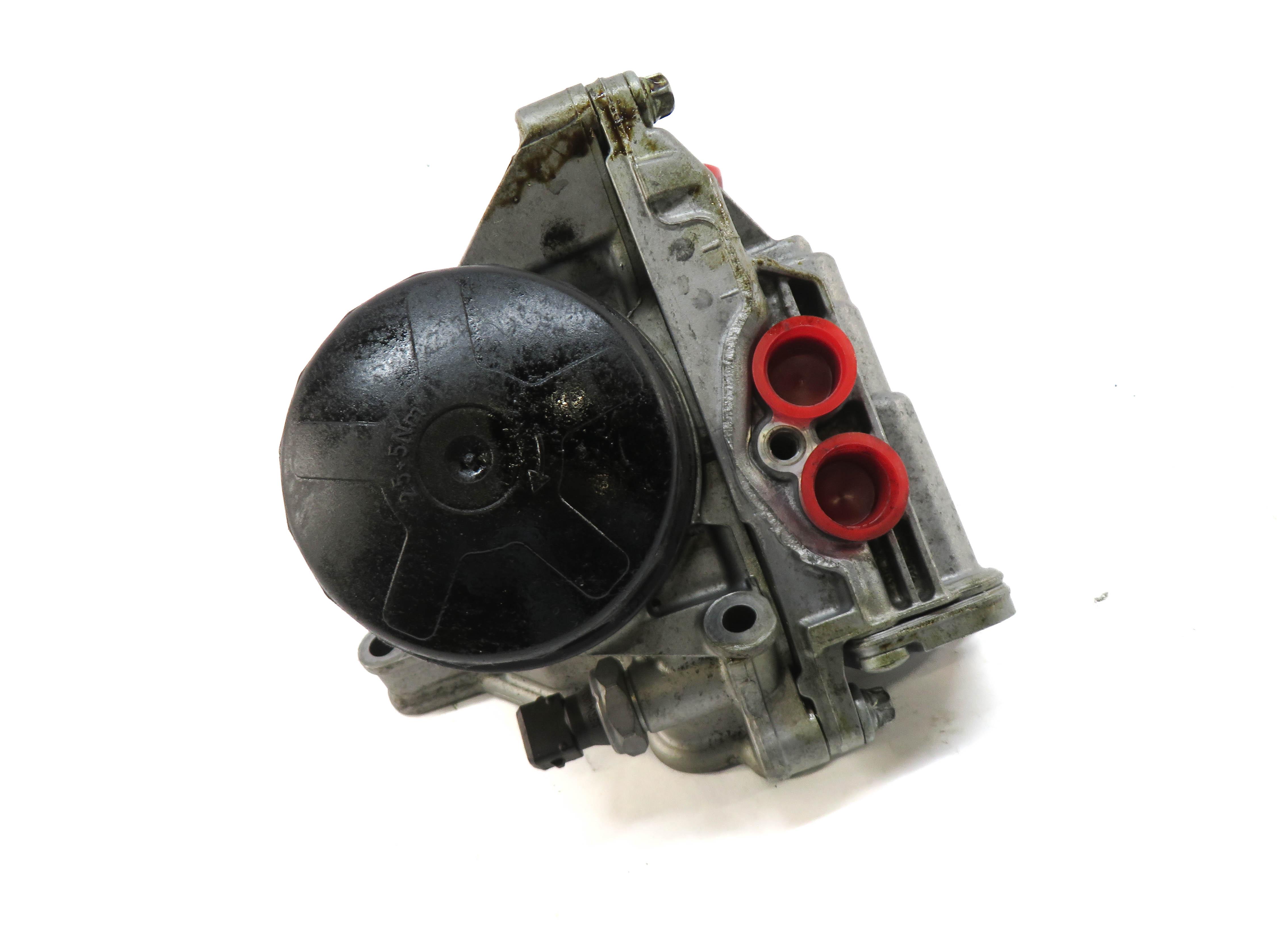 2012 BMW 740Li (F01) 3.0T 3.0L N54 TURBO ENGINE OIL FILTER HOUSING w/ CAP — exact item pictured