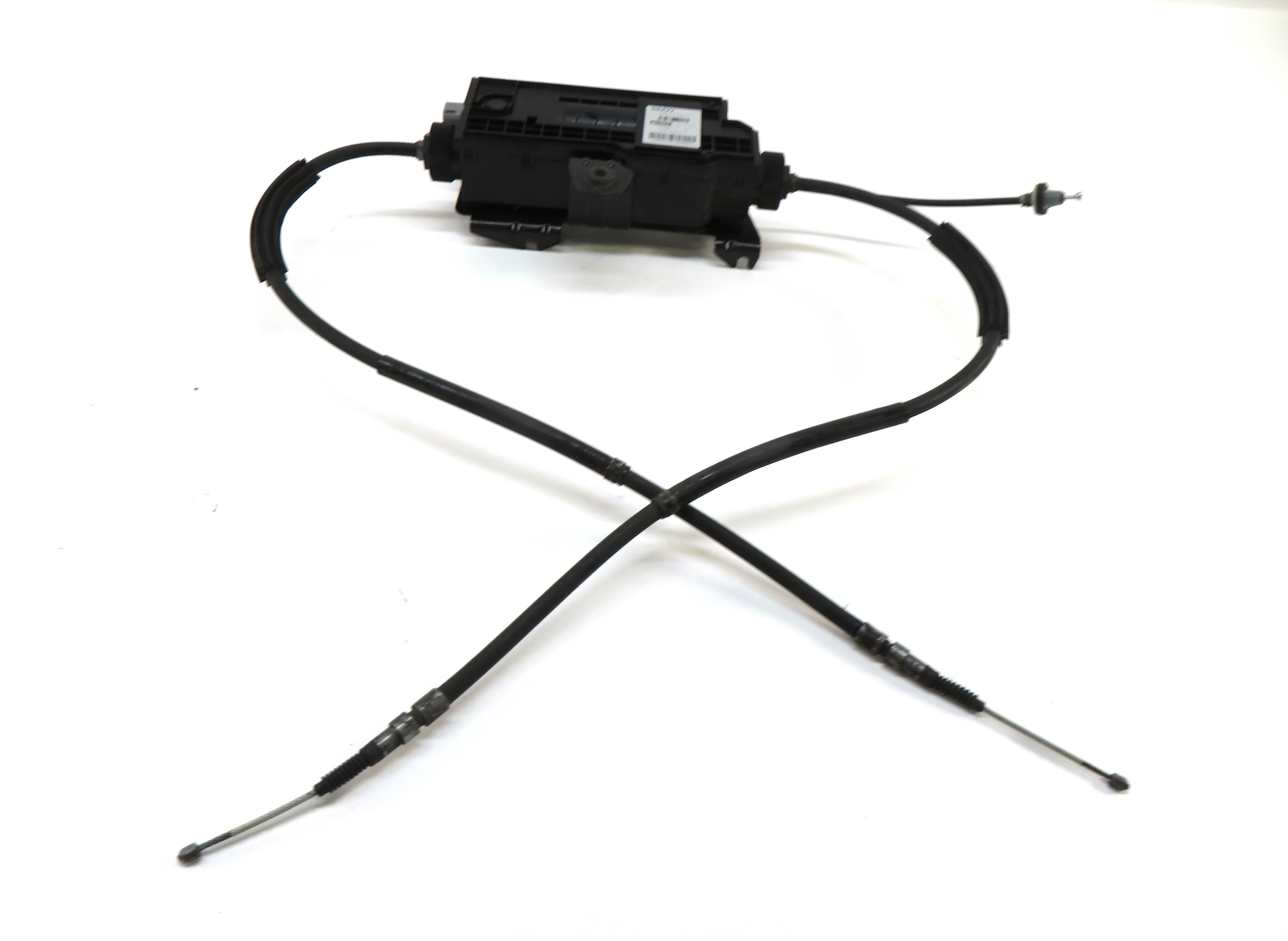 2012 BMW 740Li (F01) EMERGENCY HILL PARKING BRAKE ACTUATOR w/ CABLE 34436797789 — exact item pictured