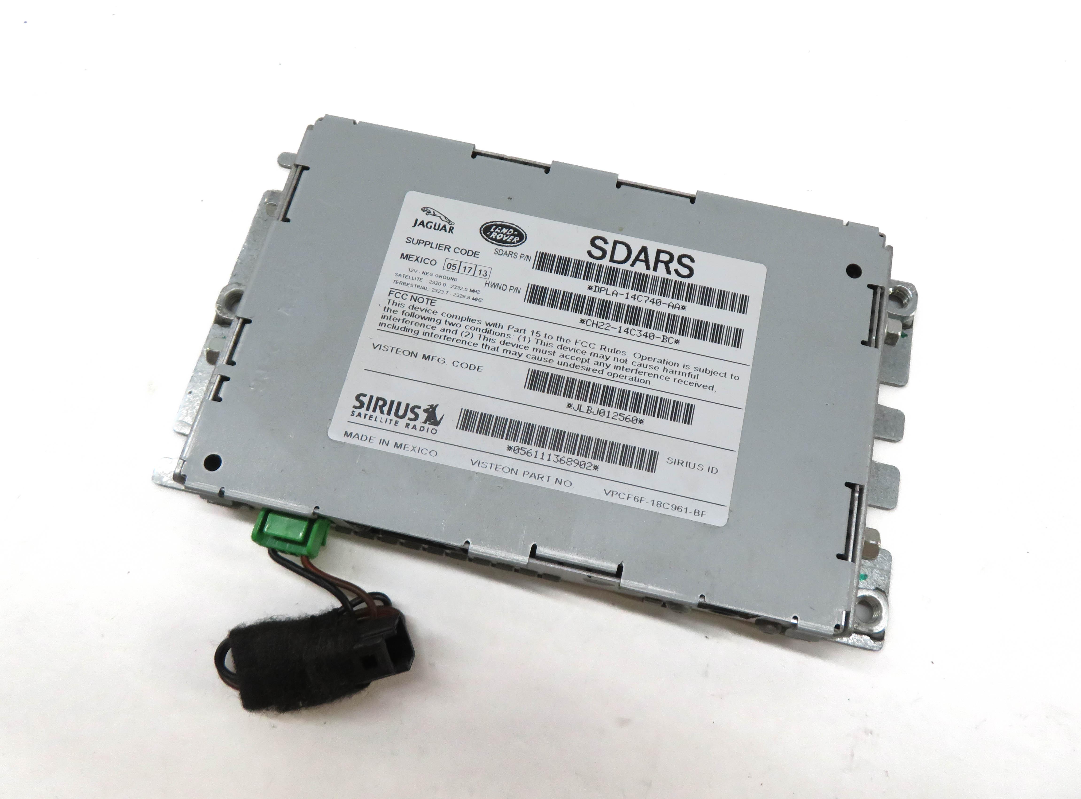 13-19 DISCOVERY SPORT LR4 RANGE ROVER SPORT EVOQUE - SIRIUS SATELLITE RECEIVER — exact item pictured