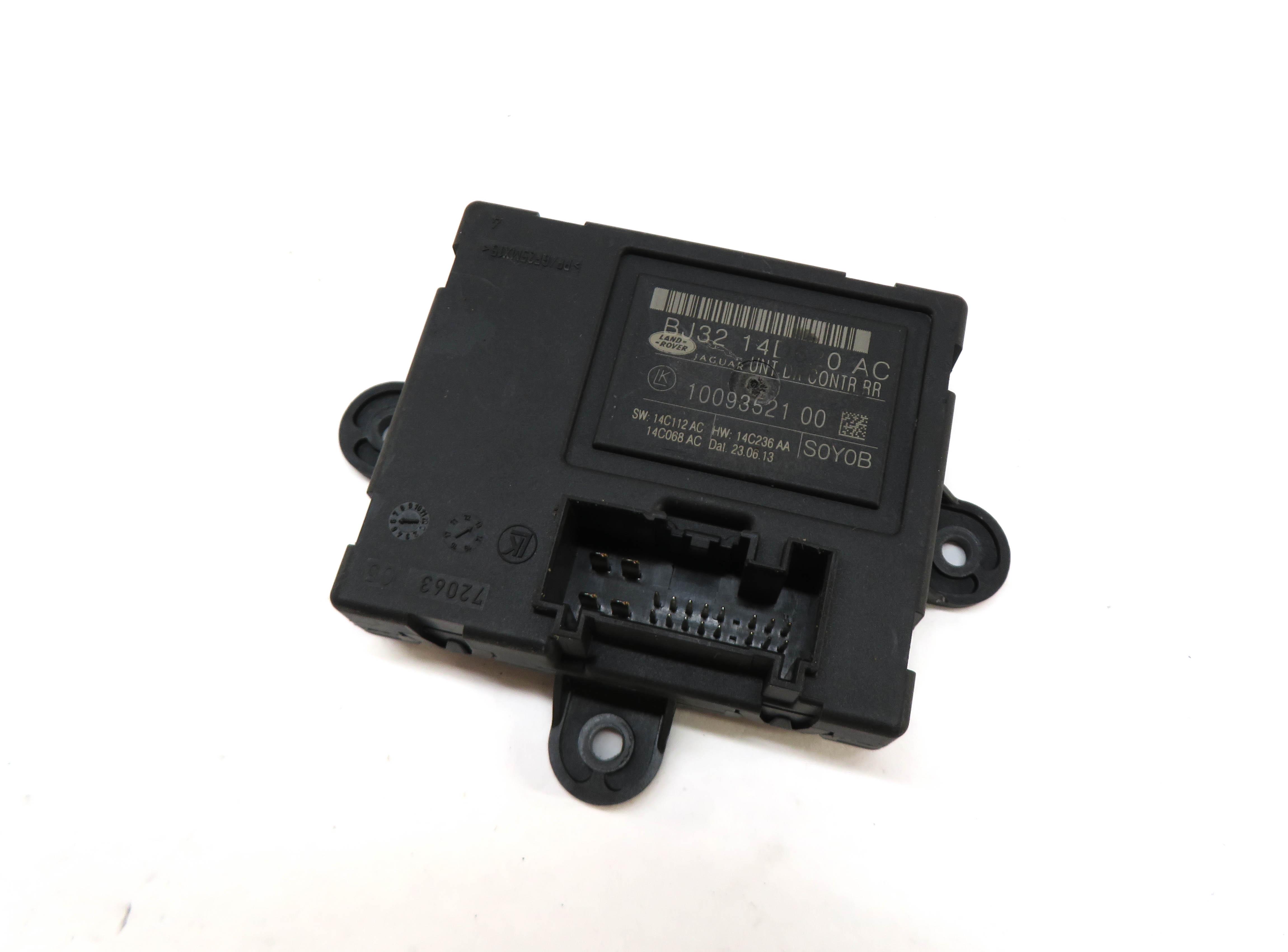 2013 RANGE ROVER EVOQUE (L538) LEFT REAR DOOR CONTROL MODULE — exact item pictured