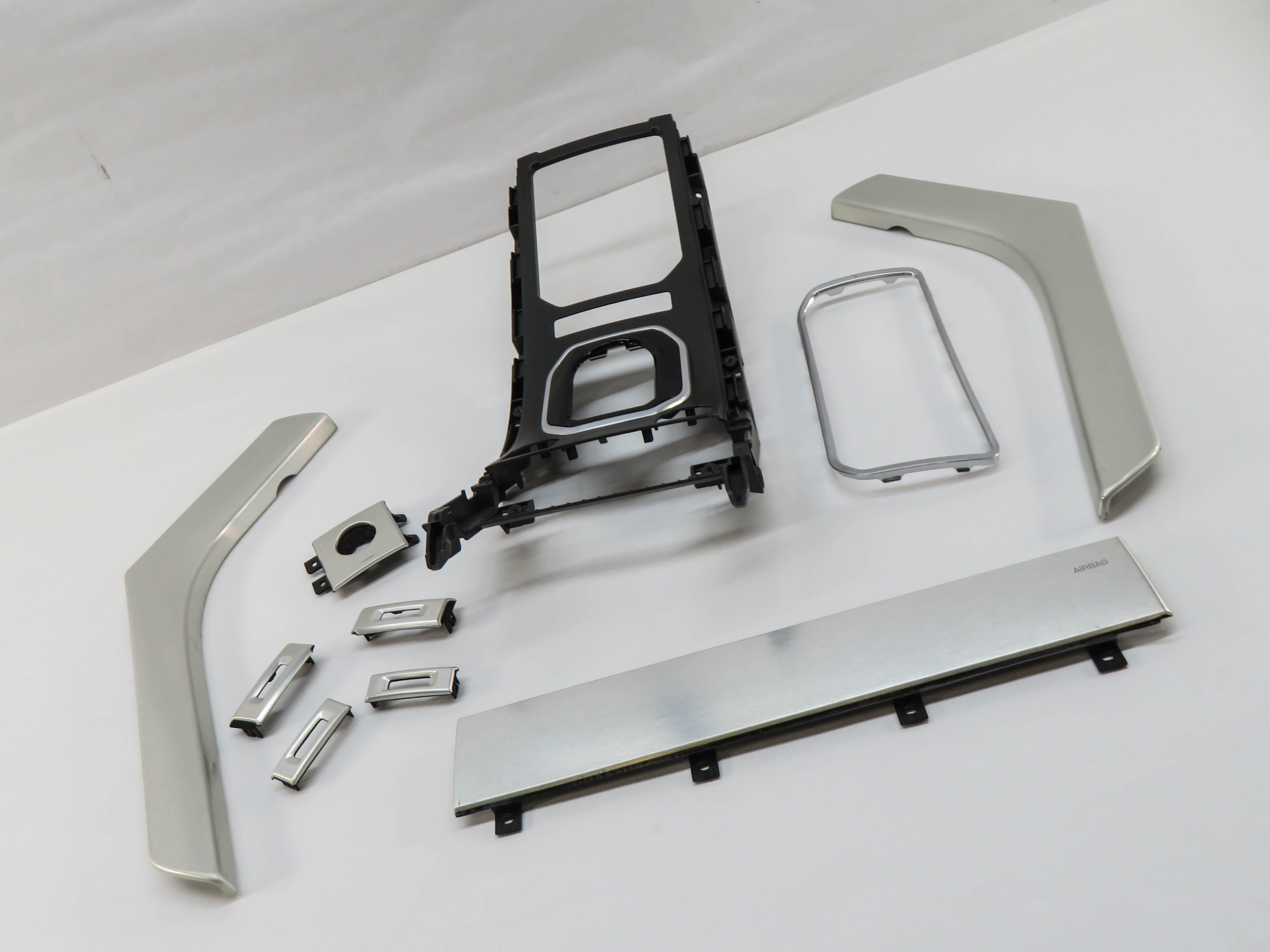 2013 RANGE ROVER EVOQUE (L538) DASH DOOR CONSOLE INTERIOR BRUSHED METAL TRIM SET — exact item pictured