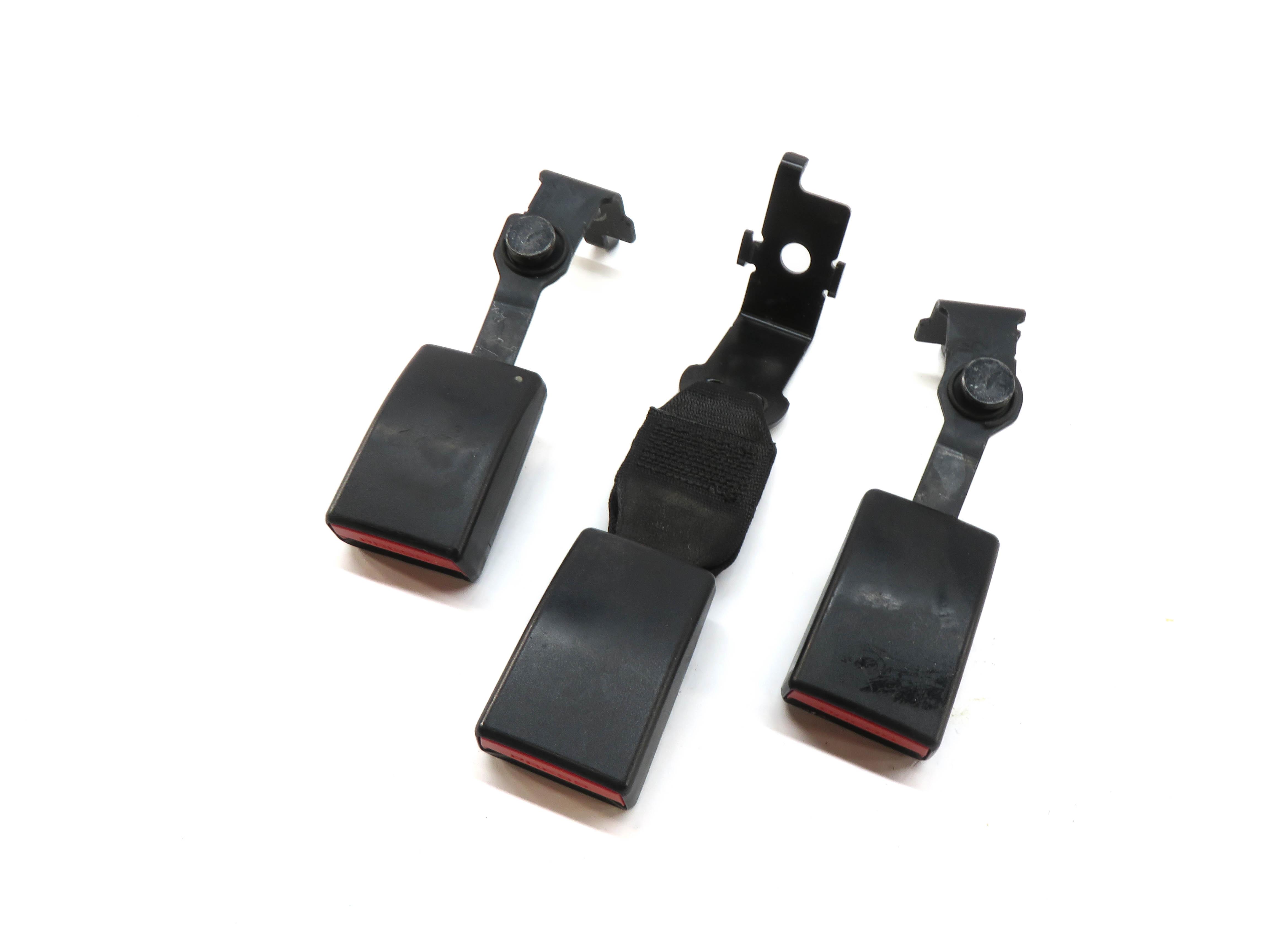 2015 BMW X5 (F15) REAR SEAT LEFT CENTER RIGHT SEATBELT BUCKLE RECEIVER SET — exact item pictured