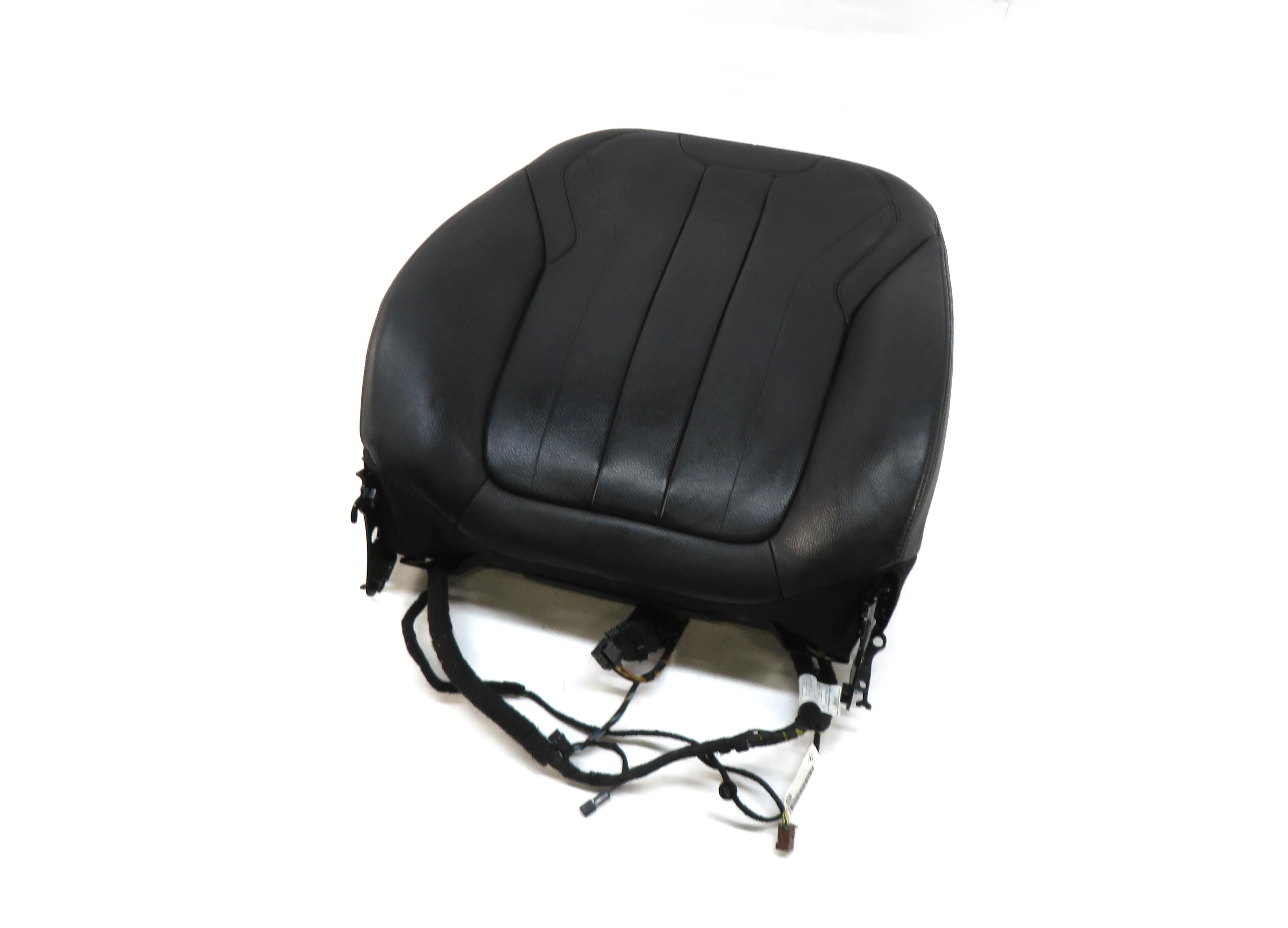 2015 BMW X5 (F15) LEFT FRONT DRIVER UPPER TOP HEATED SEAT CUSHION (BLACK LCSW) — exact item pictured