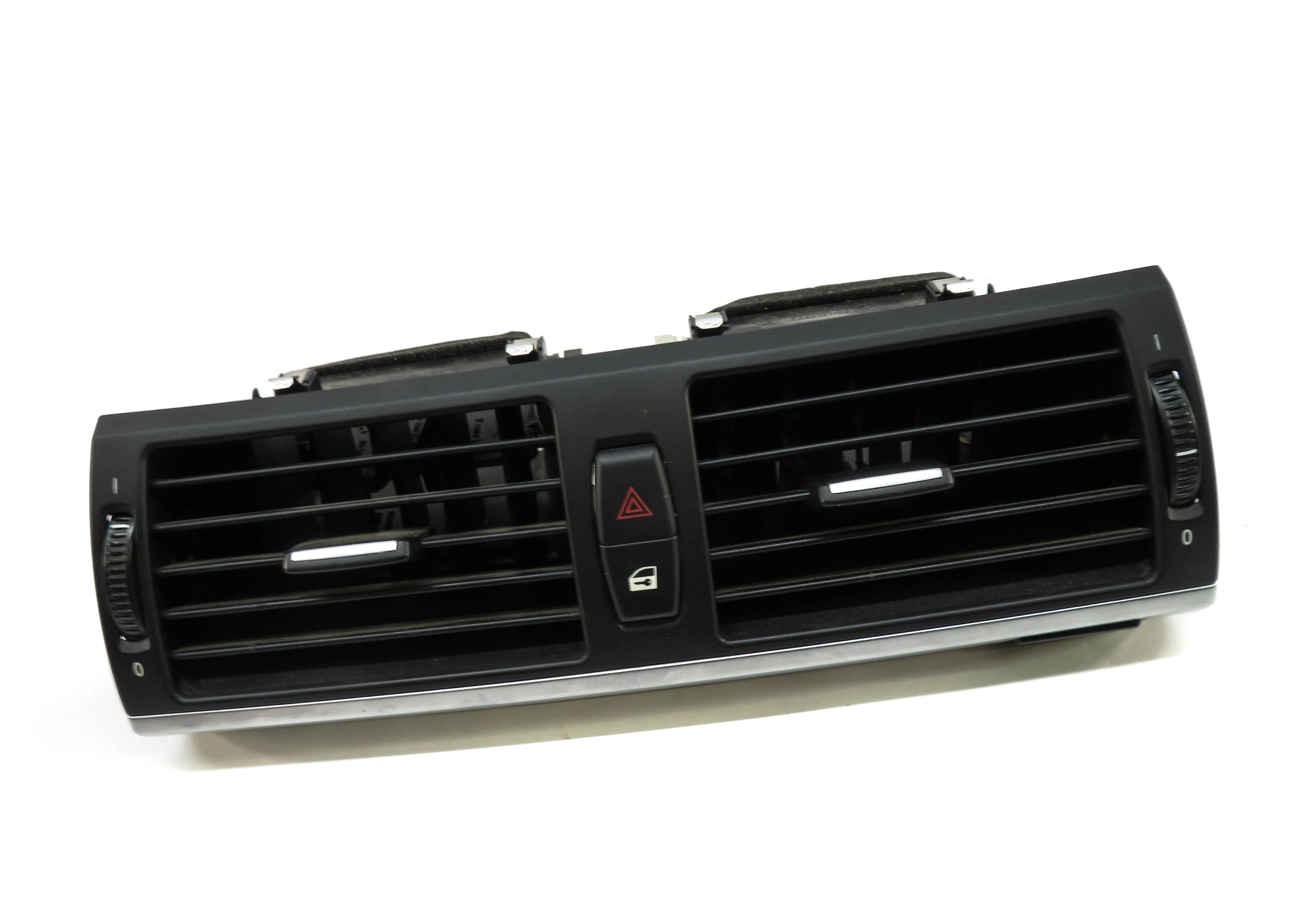 2012 BMW X5 (E70) FRONT CENTER DASH HEATER A/C AIR VENT w/ HAZARD LOCK SWITCH — exact item pictured