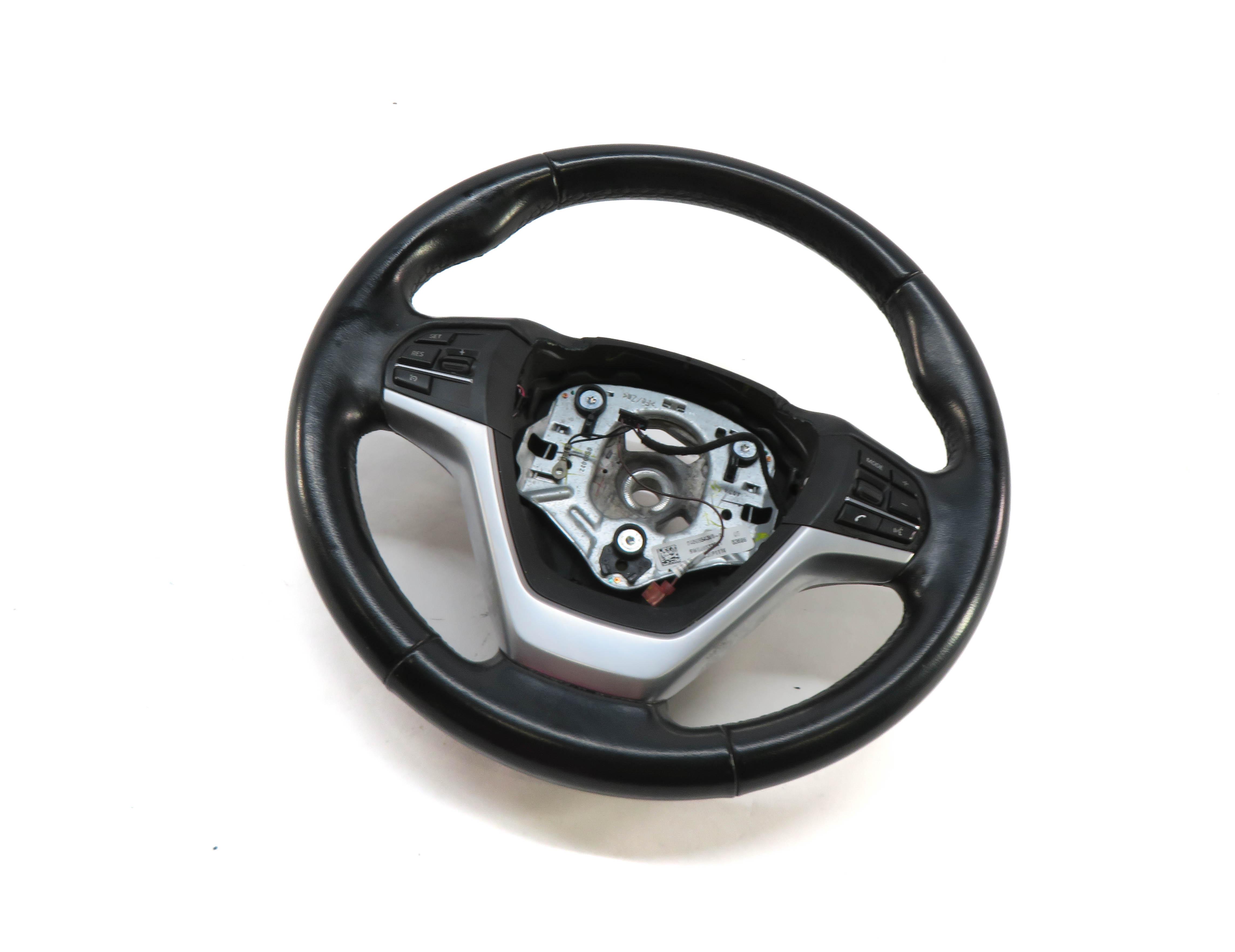 2014-2018 BMW X5 (F15 F16) 3-SPOKE SPORT STEERING WHEEL w/ SWITCH SWITCHES — exact item pictured