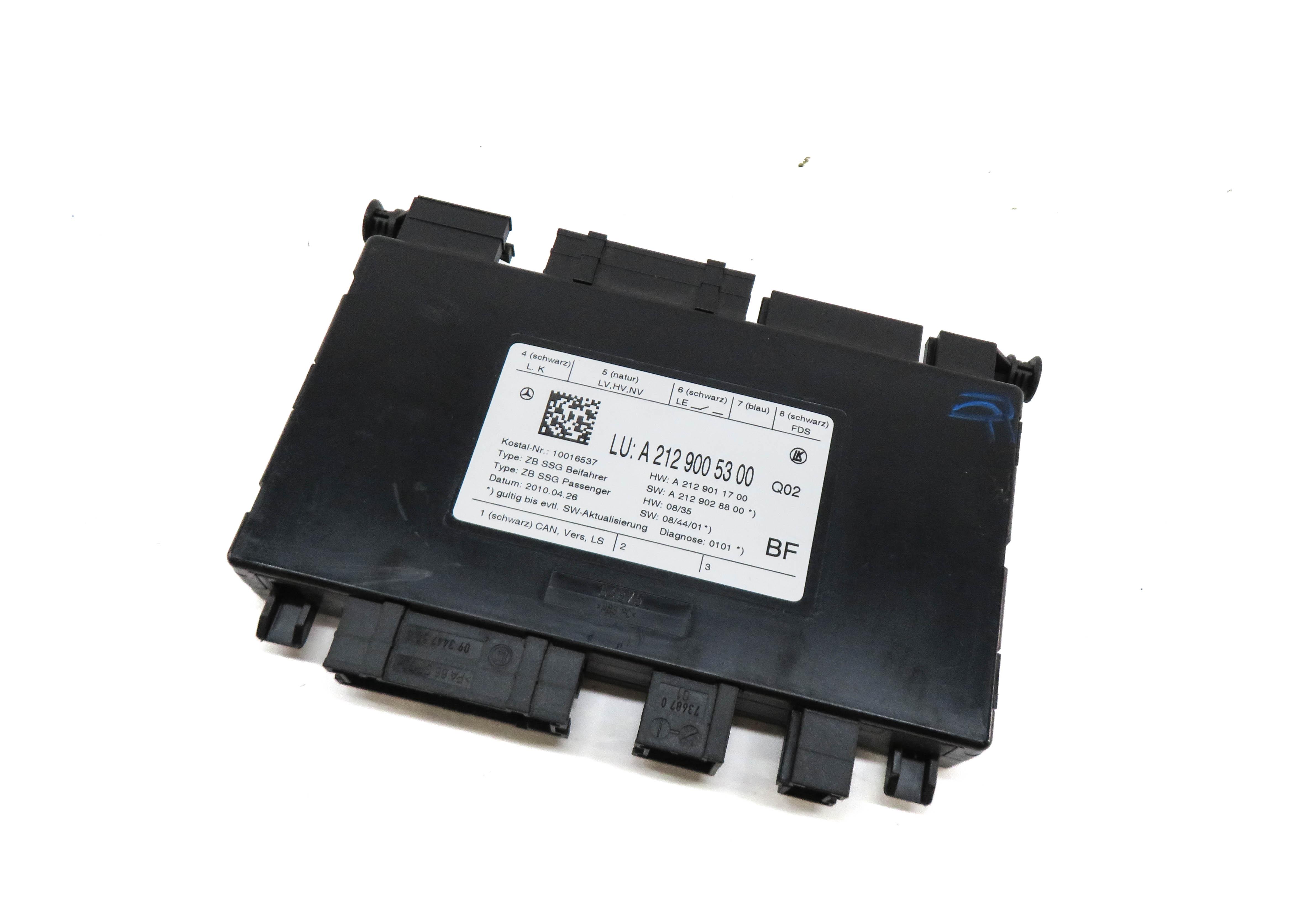 2010 MERCEDES E350 (W212) RIGHT FRONT PASSENGER SEAT CONTROL MODULE — exact item pictured