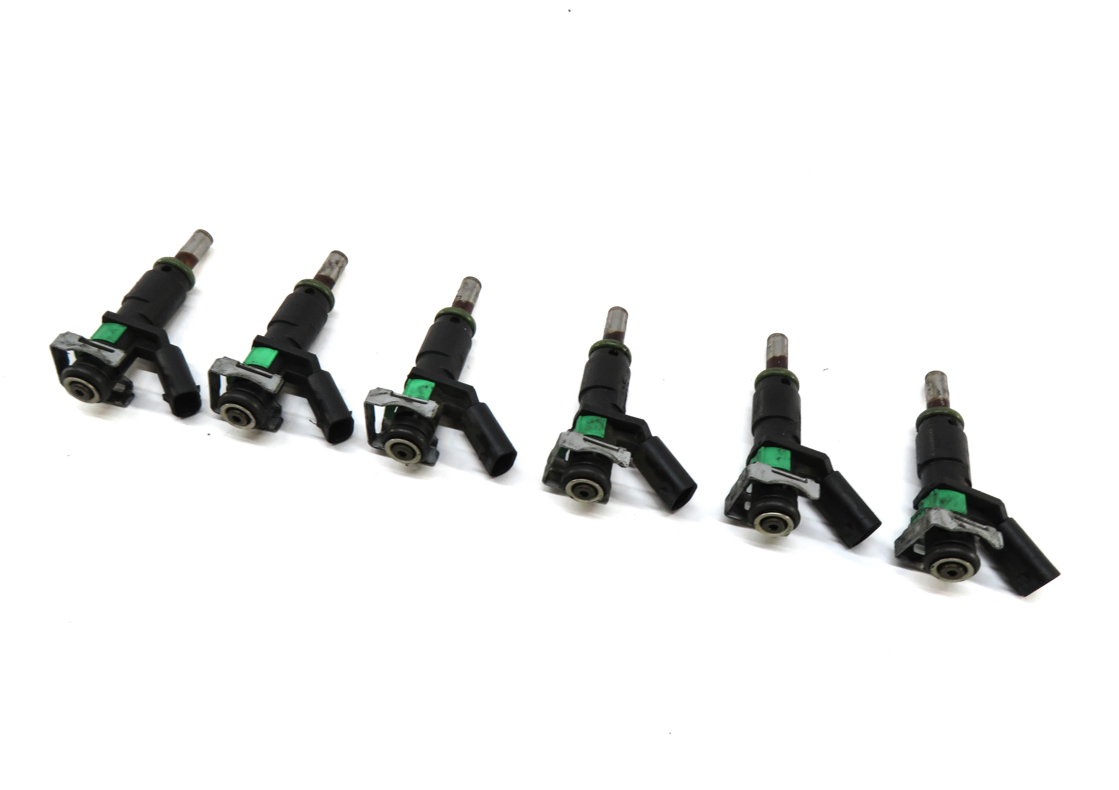 10-13 MERCEDES C300 C350 E350 GLK S400 (W204 W211 W221 X204) FUEL INJECTOR SET — exact item pictured