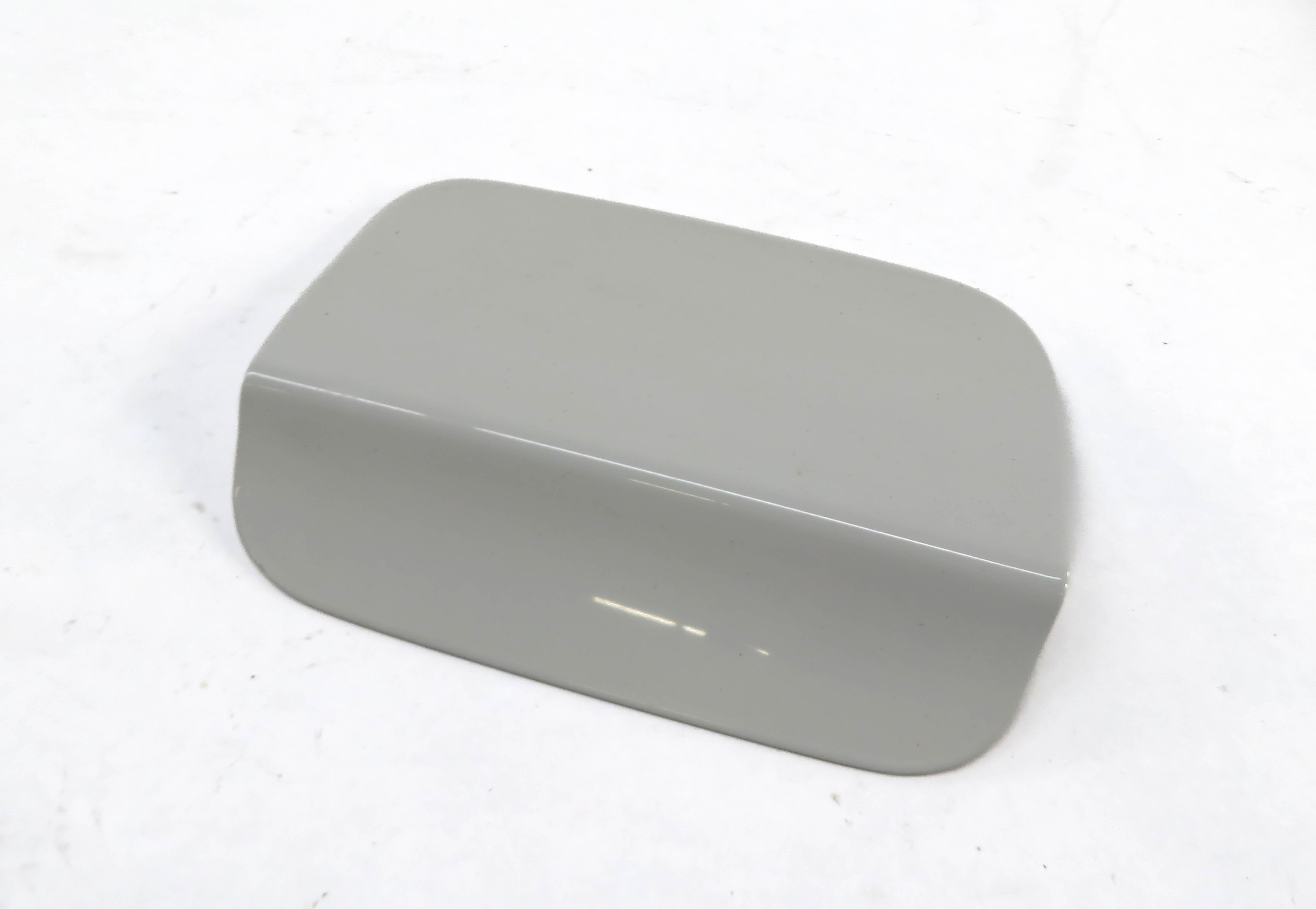 09-15 BMW 740Li 750Li 760Li B7 (F02) LWB FUEL TANK DOOR TRIM COVER (WHITE 300) — exact item pictured